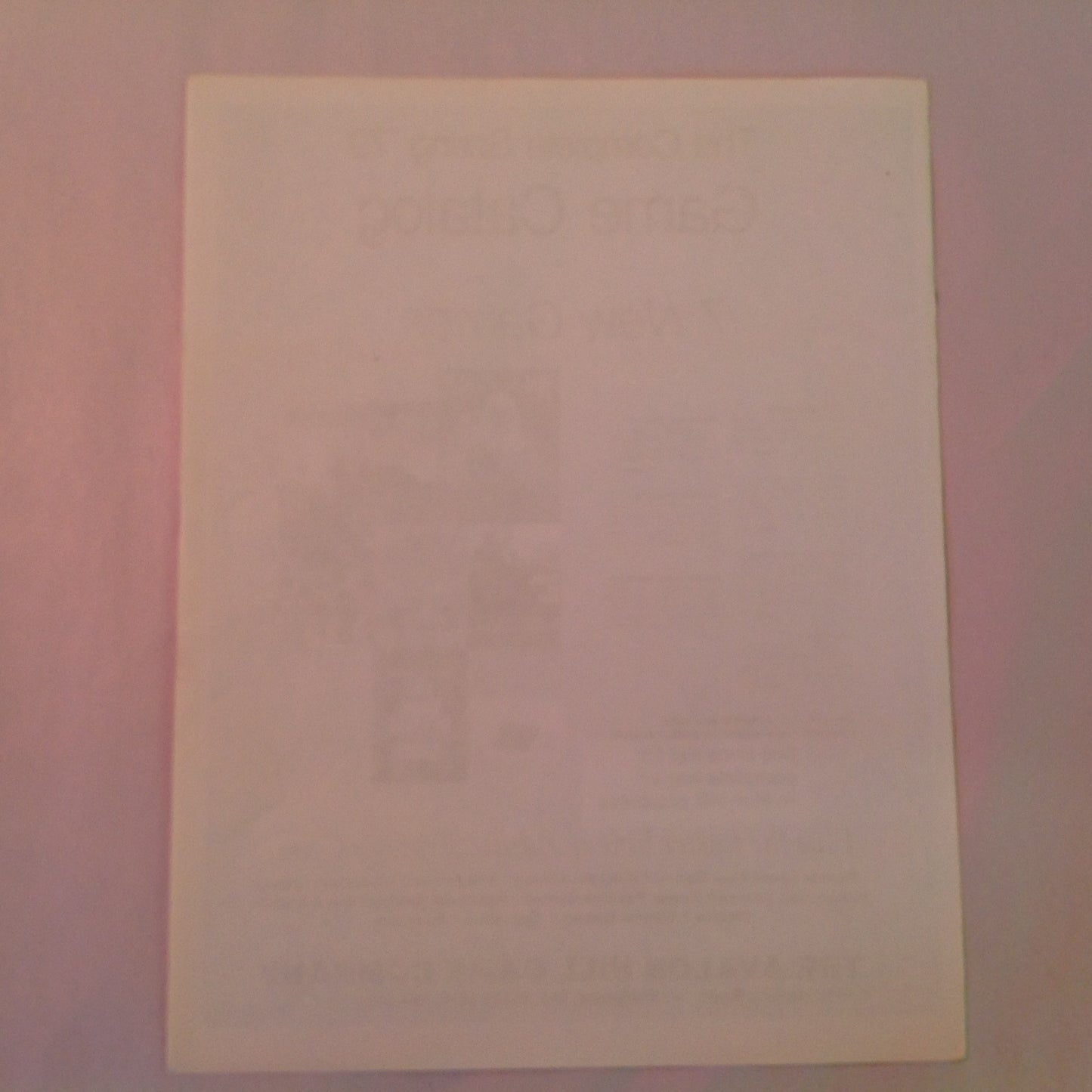 Vintage 1979 The Complete Spring '79 Game Catalog Avalon Hill Game Co Info Sheet MD