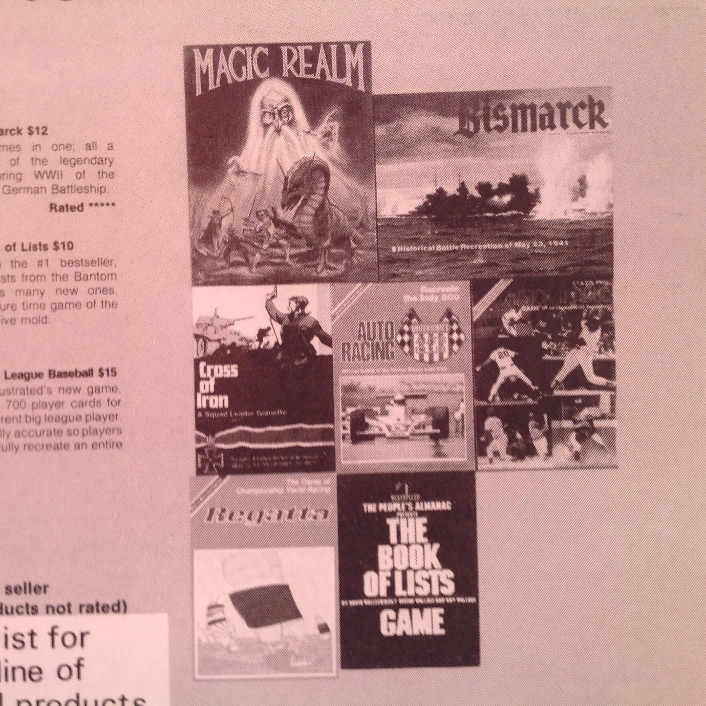 Vintage 1979 The Complete Spring '79 Game Catalog Avalon Hill Game Co Info Sheet MD