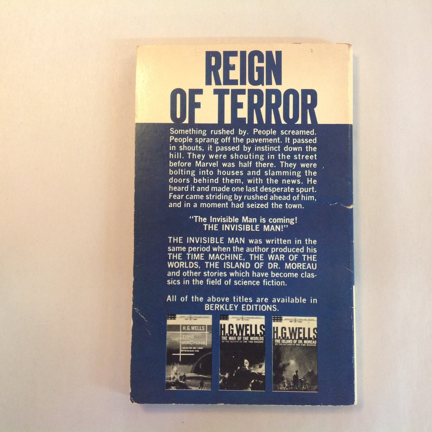Vintage 1964 Mass Market Paperback The Invisible Man H. G. Wells
