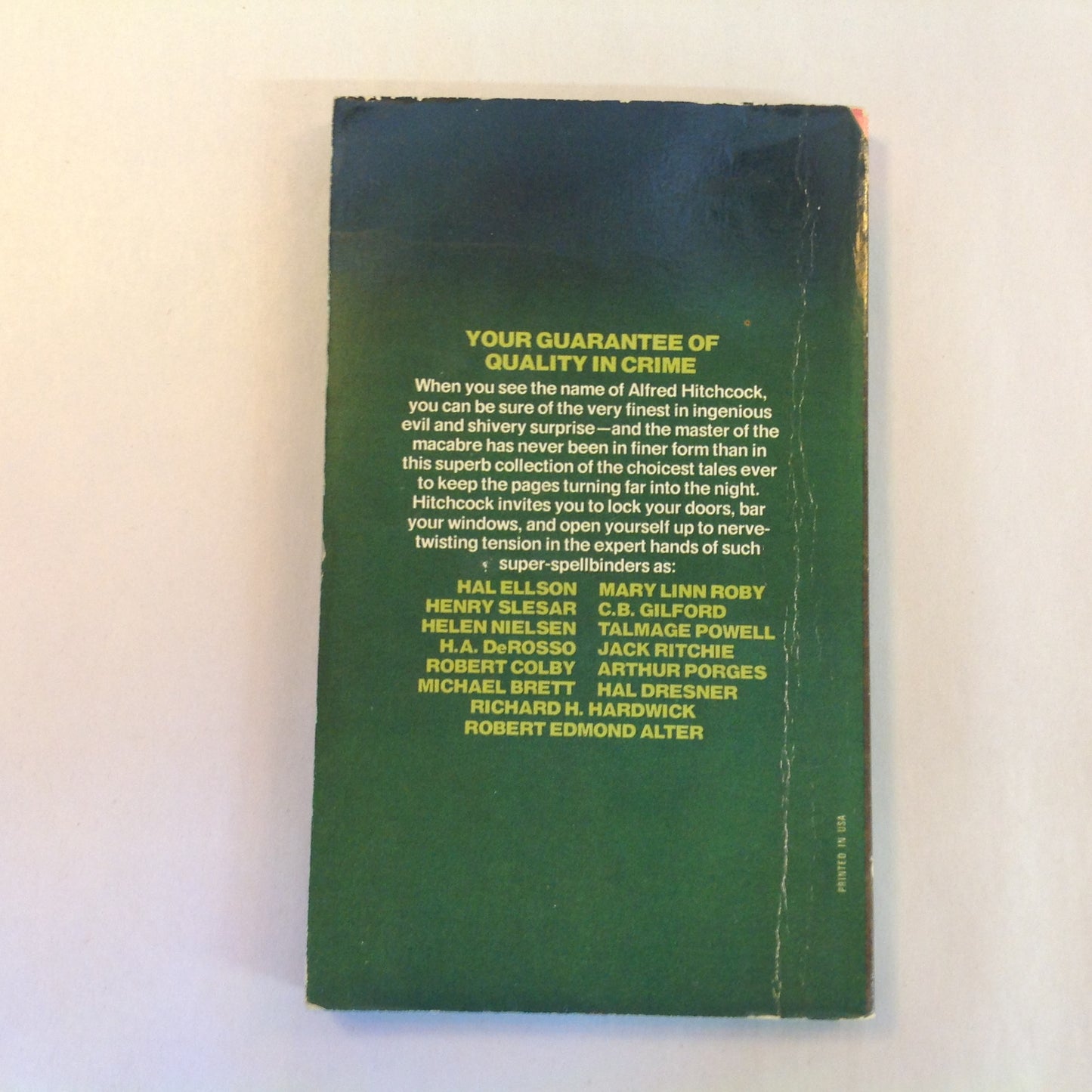 Vintage 1978 Mass Market Paperback Death Bag Alfred Hitchcock New Dell Edition
