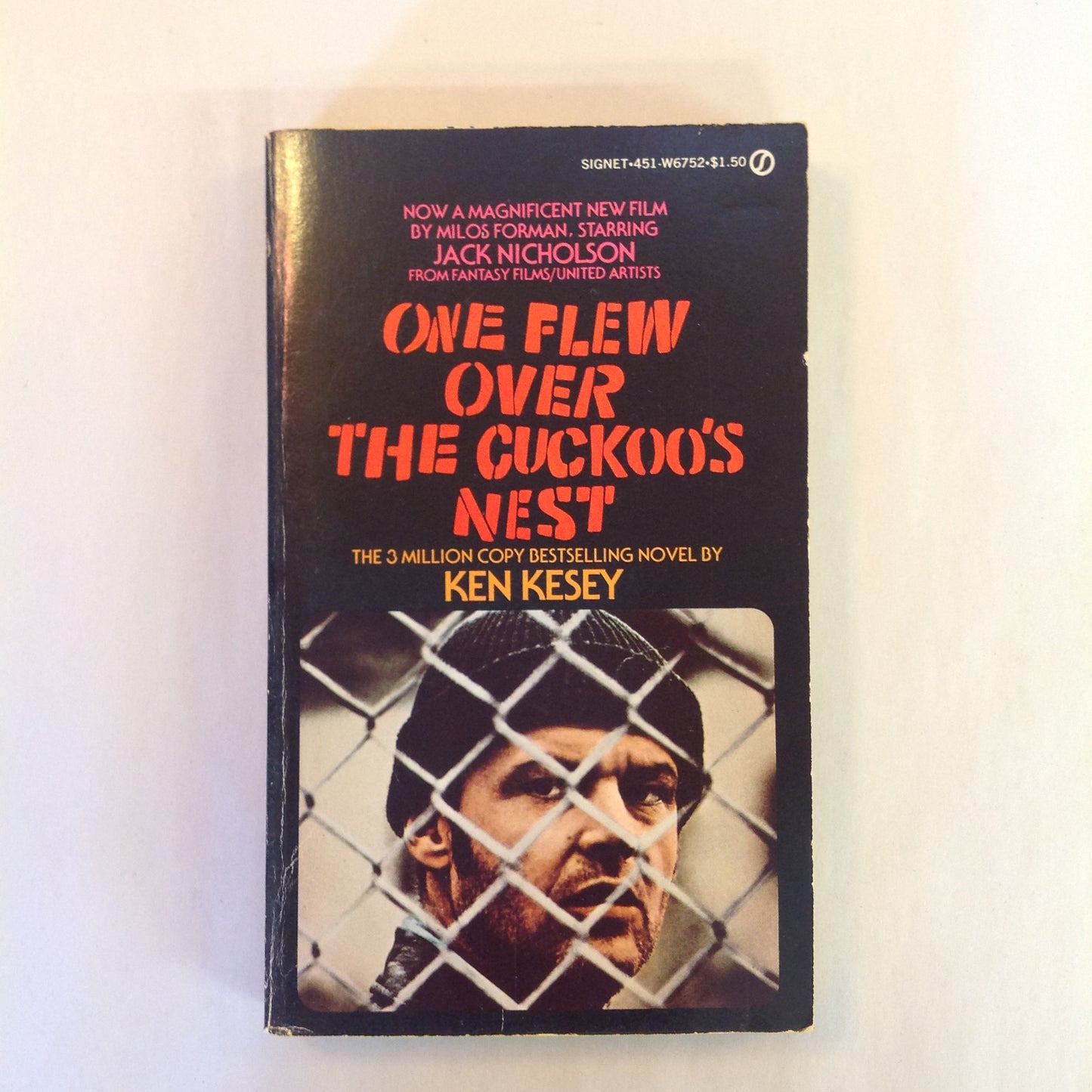 Vintage 1962 Mass Market Paperback One Flew Over the Cuckoo's Nest Ken Kesey Movie Tie-In Edition
