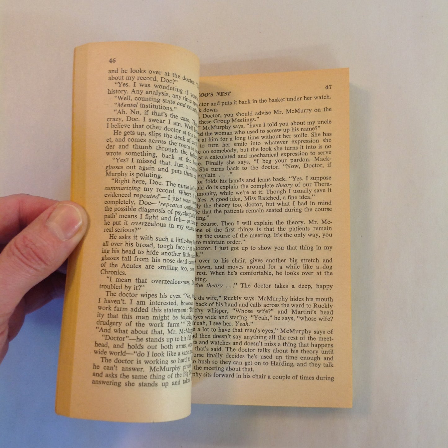 Vintage 1962 Mass Market Paperback One Flew Over the Cuckoo's Nest Ken Kesey Movie Tie-In Edition