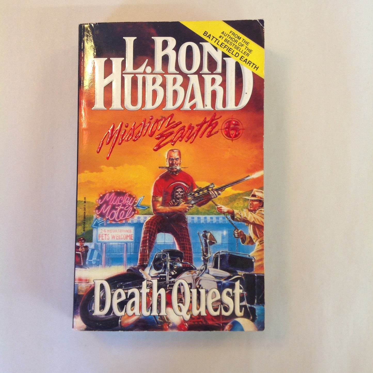 Vintage 1987 Mass Market Paperback Mission Earth 6: Death Quest L. Ron Hubbard First Edition