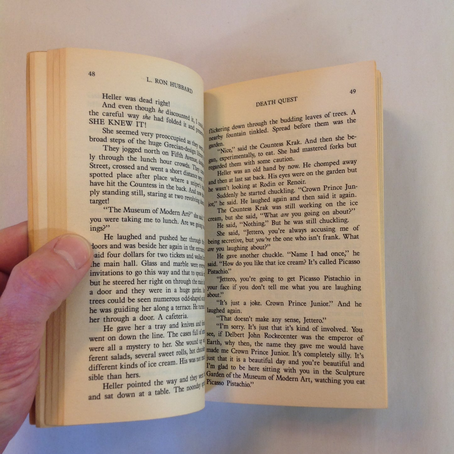 Vintage 1987 Mass Market Paperback Mission Earth 6: Death Quest L. Ron Hubbard First Edition