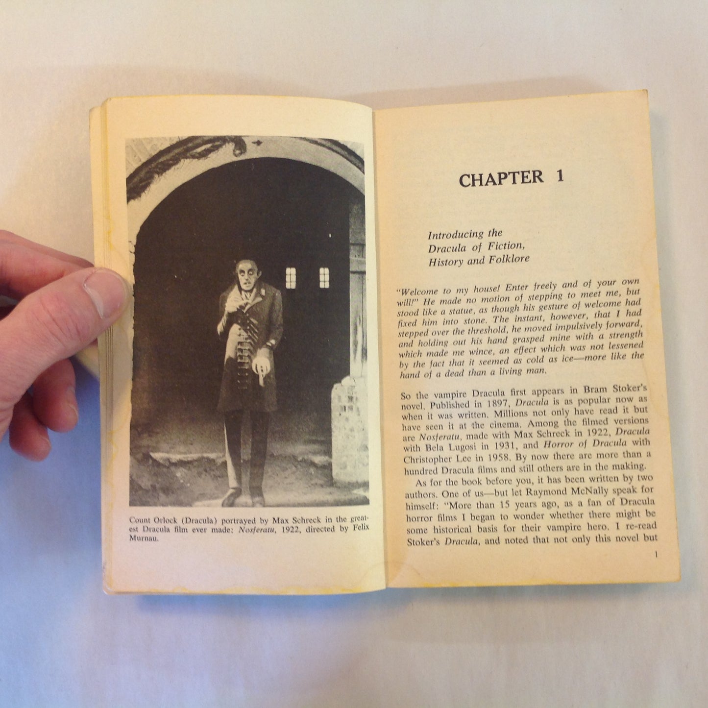 Vintage 1973 Mass Market Paperback In Search of Dracula: A True History of Dracula and Vampire Legends Raymond T. McNally Radu Florescu