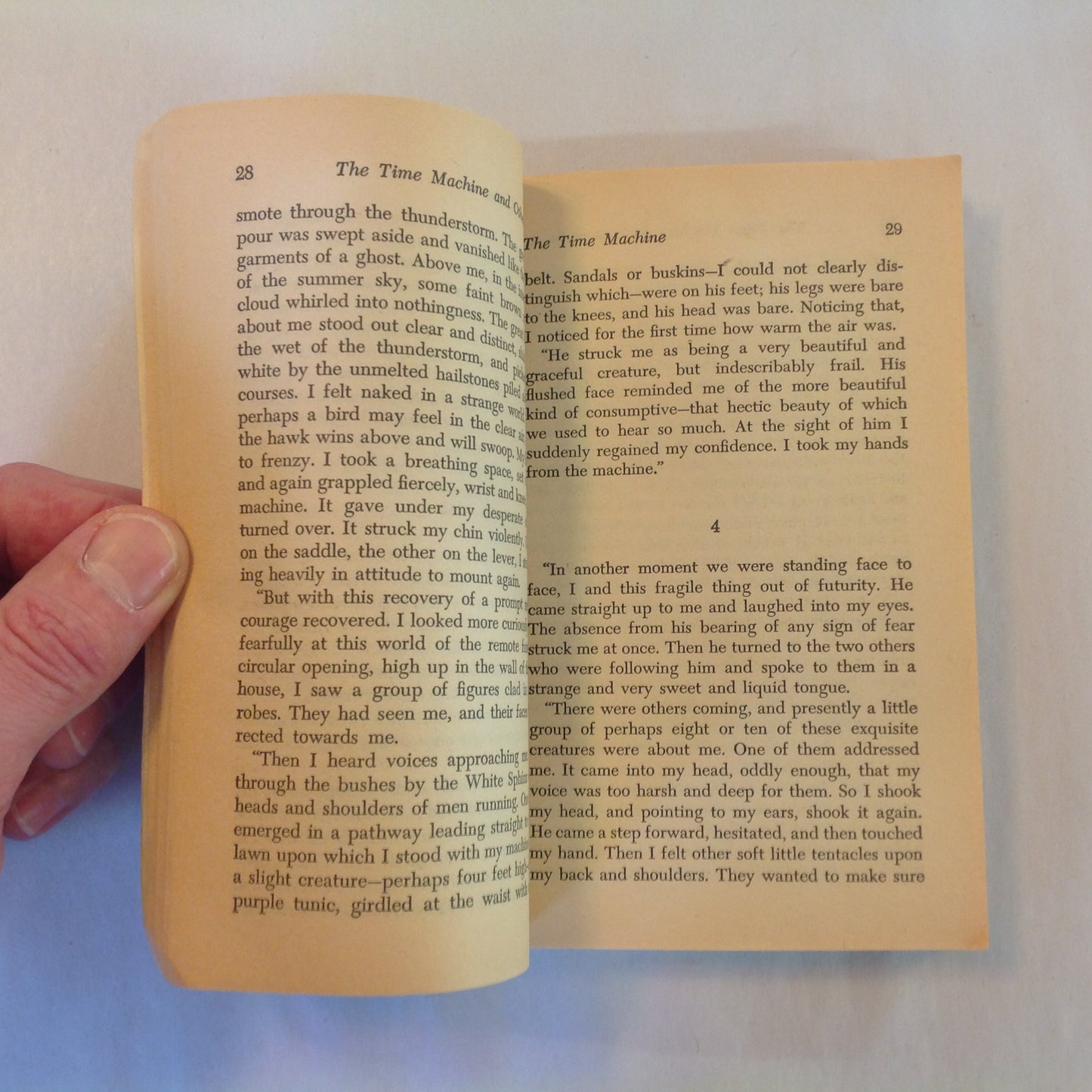 Vintage 1968 Mass Market Paperback The Time Machine and Other Stories H. G. Wells