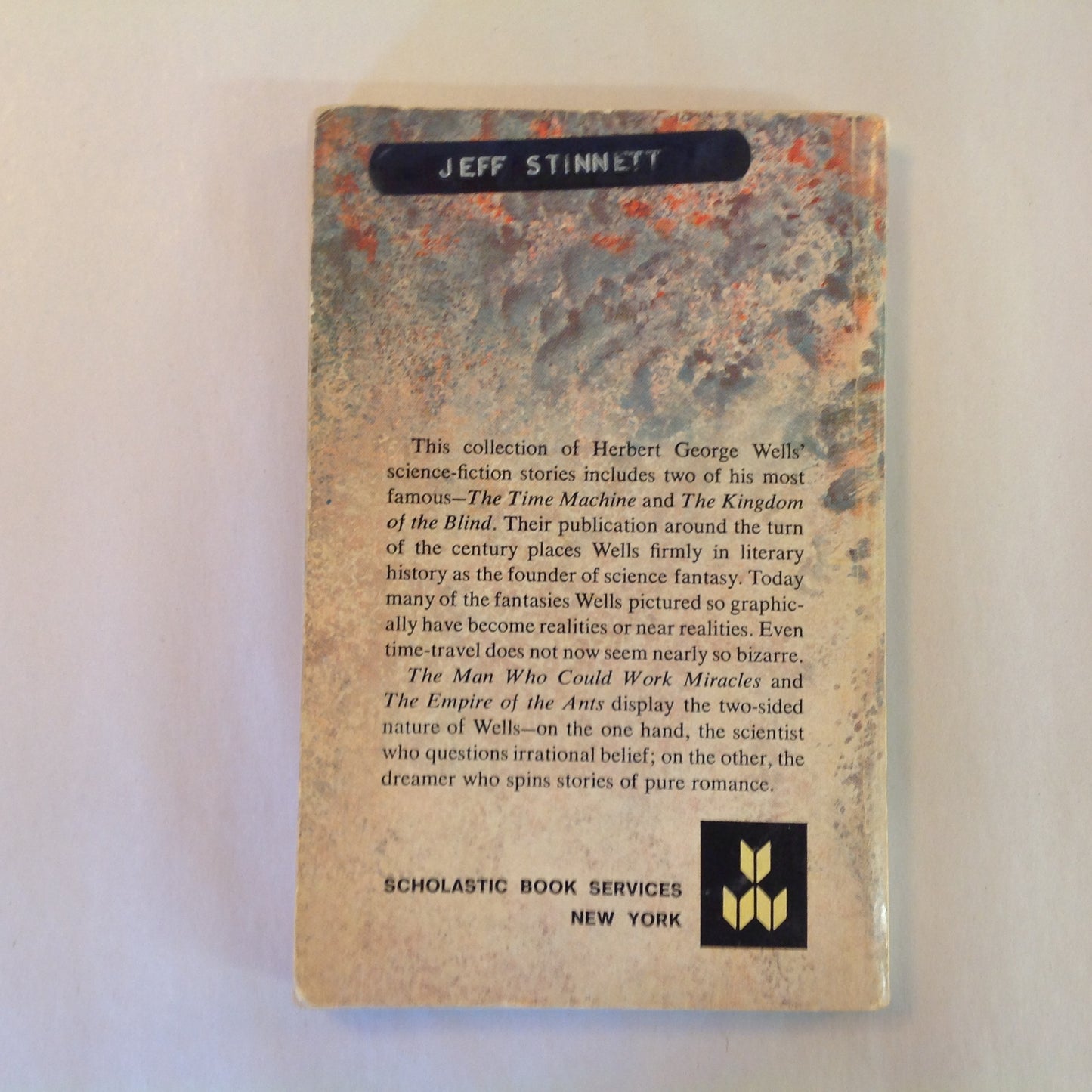 Vintage 1968 Mass Market Paperback The Time Machine and Other Stories H. G. Wells