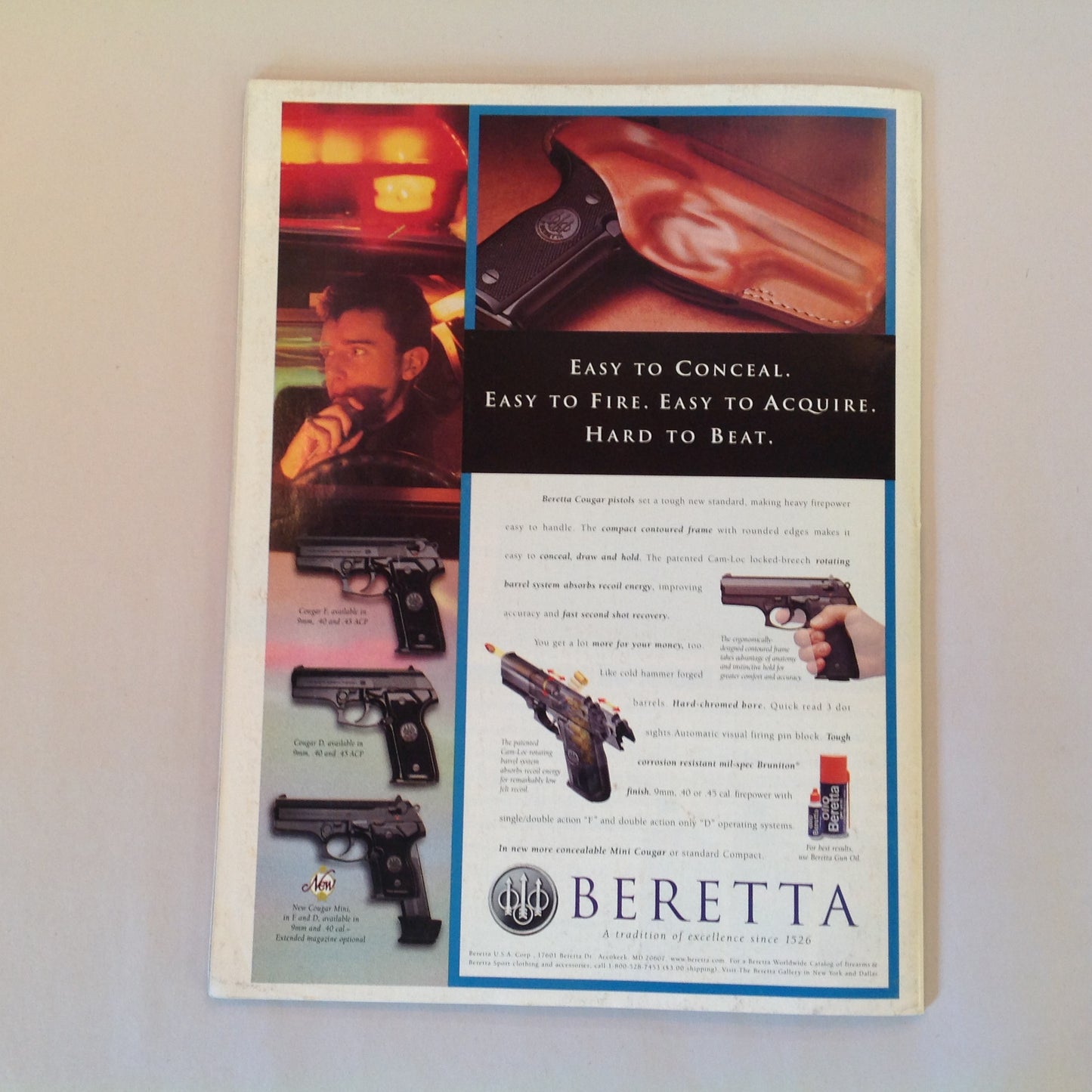 Vintage Mar 1998 Guns & Ammo Magazine Field Tests Raging Bull DA Revolver .45 ACP Luger Magnum Revolver Buyer's Guide