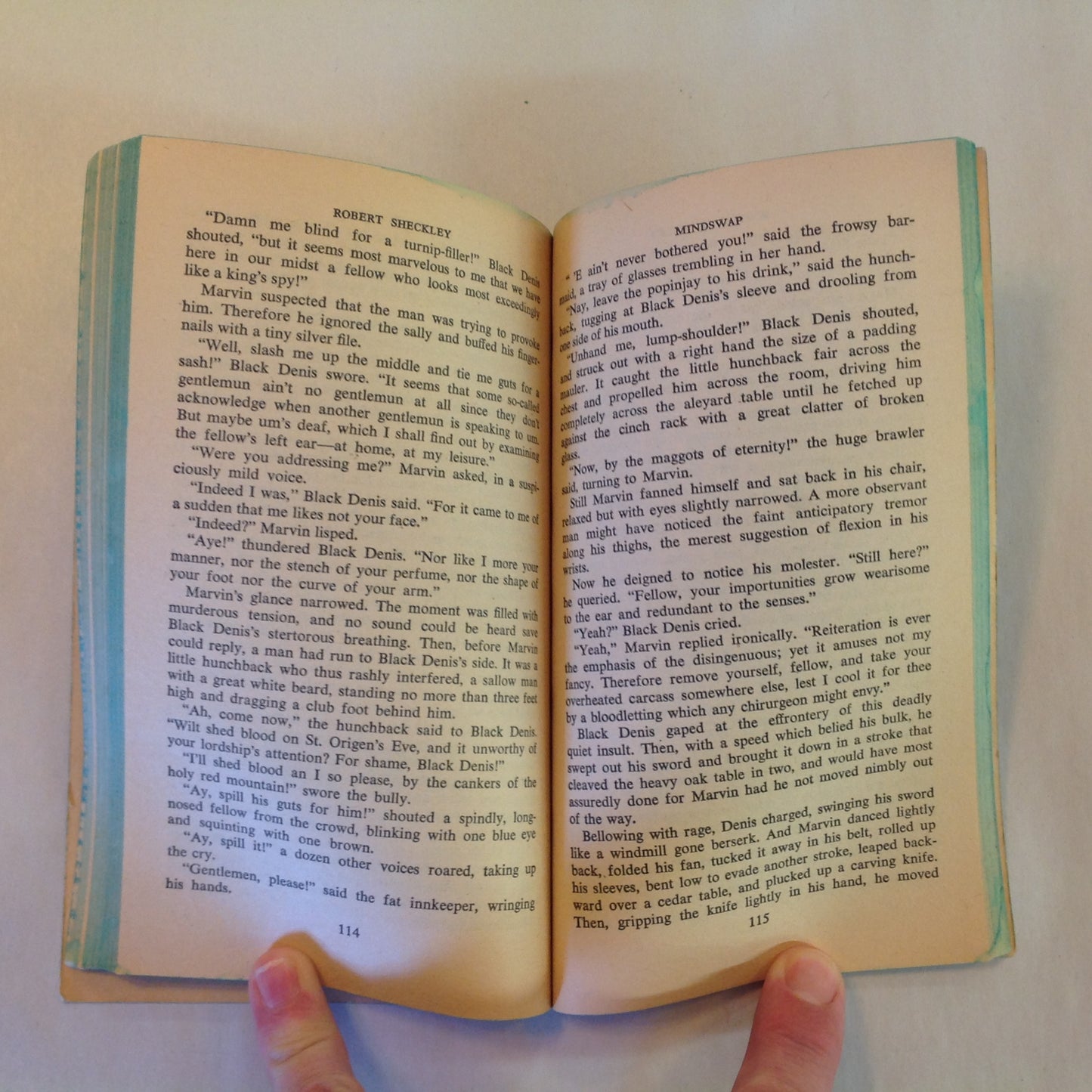 Vintage 1967 Mass Market Paperback Mindswap Robert Sheckley