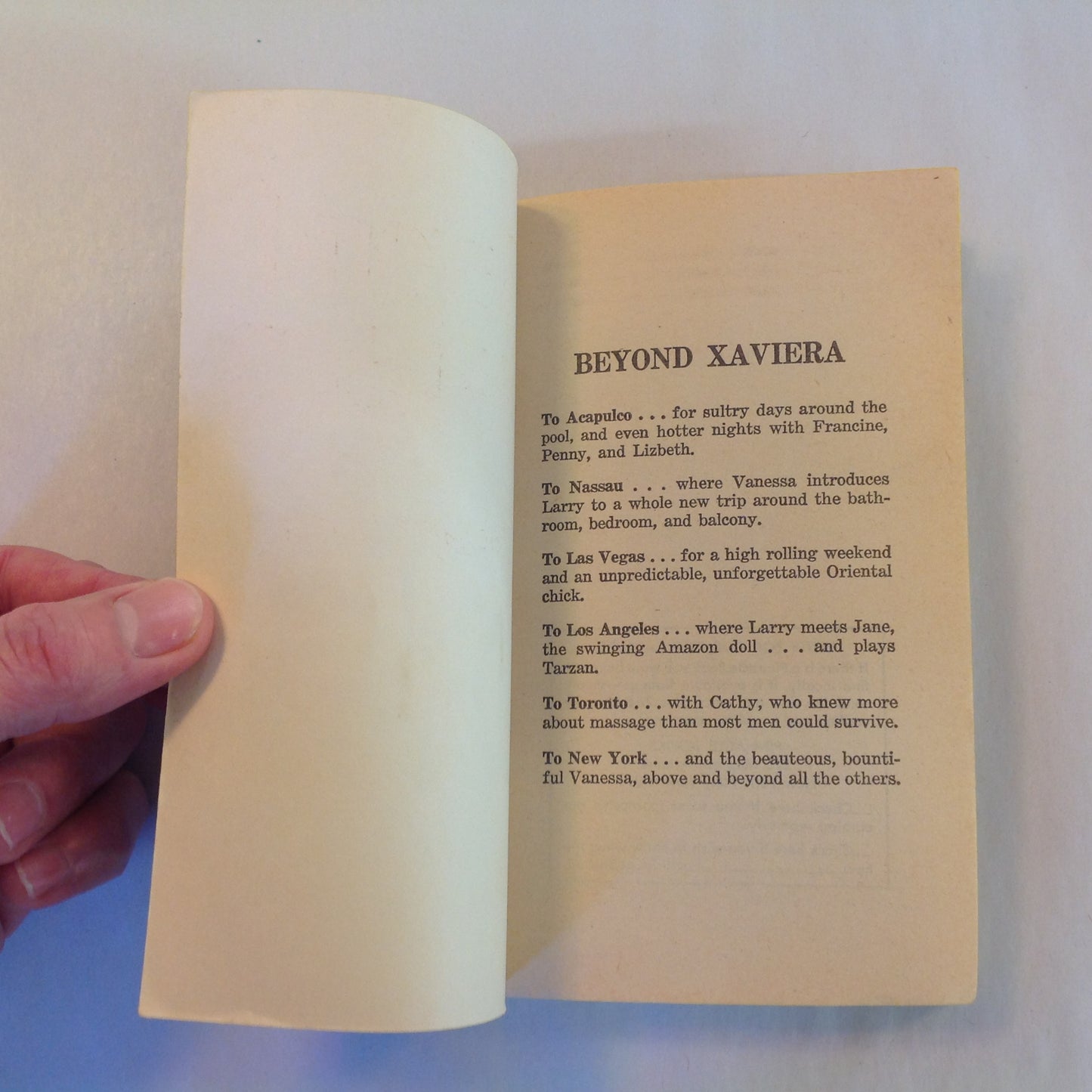 Vintage 1975 Mass Market Paperback Beyond Xaviera or What Do You Do For an Encore After The Happy Hooker? Larry "The Silver Fox"