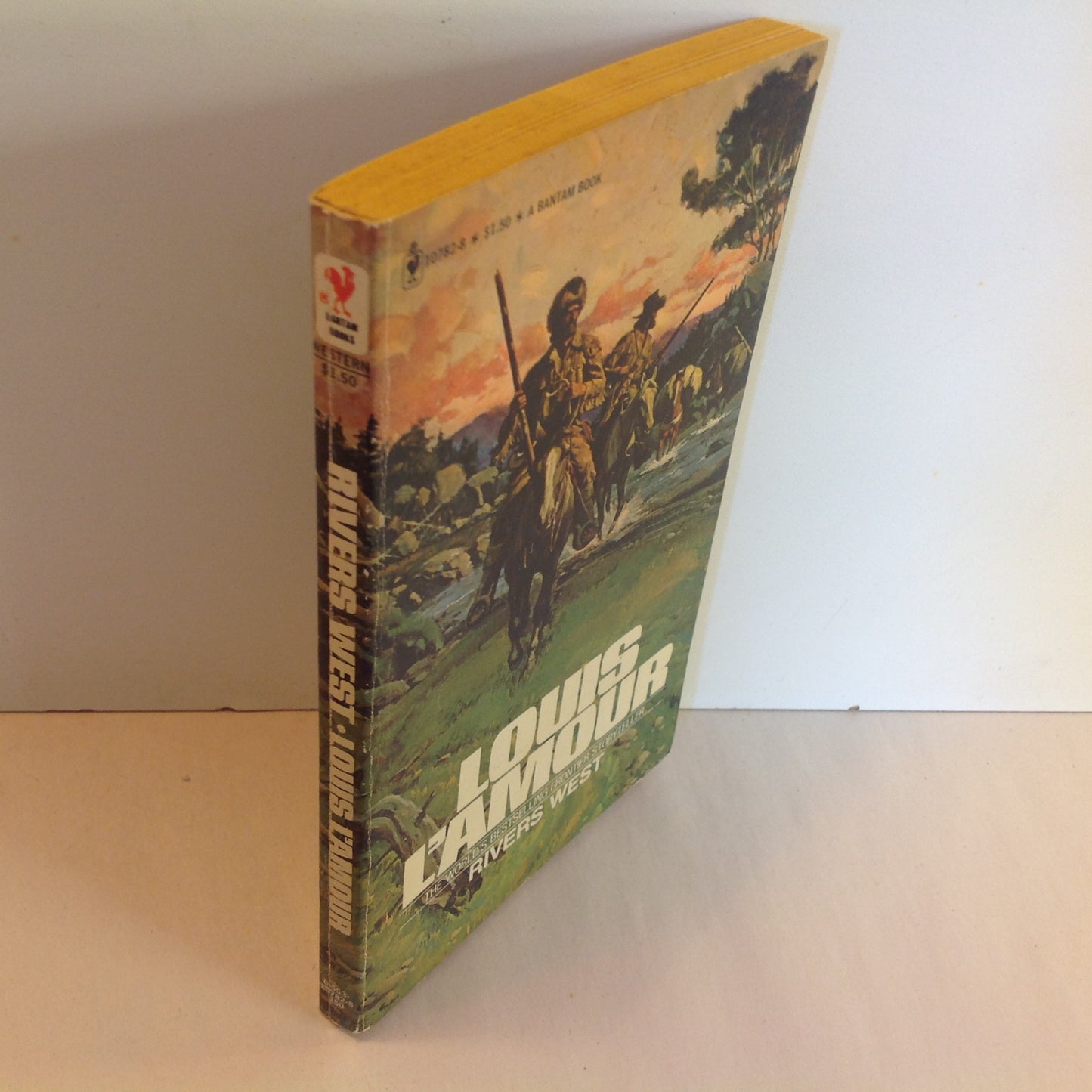 Vintage 1977 Mass Market Paperback Rivers West Louis L'Amour