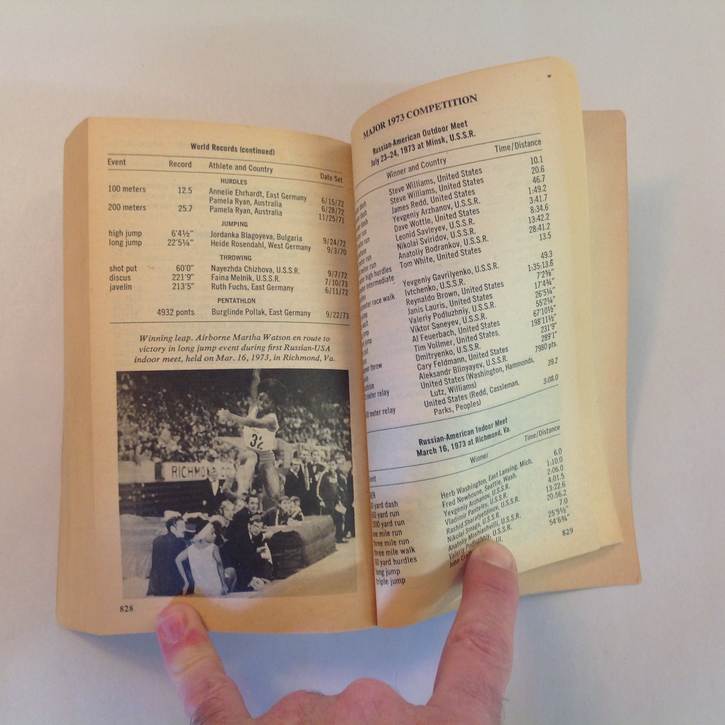 Vintage 1974 Mass Market Paperback The Official Associated Press Sports Almanac 1974