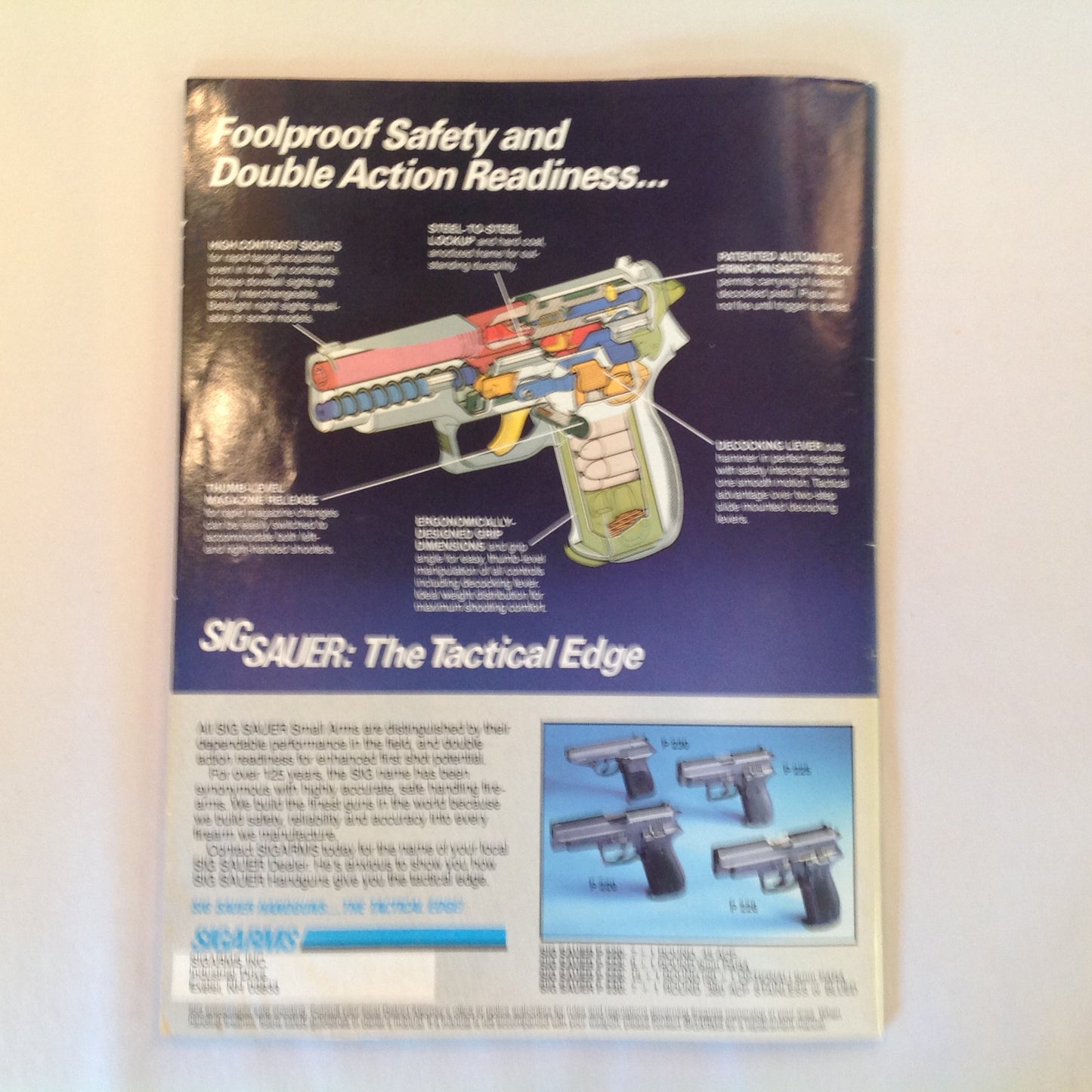 Vintage Winter 1990 Guns & Weapons For Law Enforcement