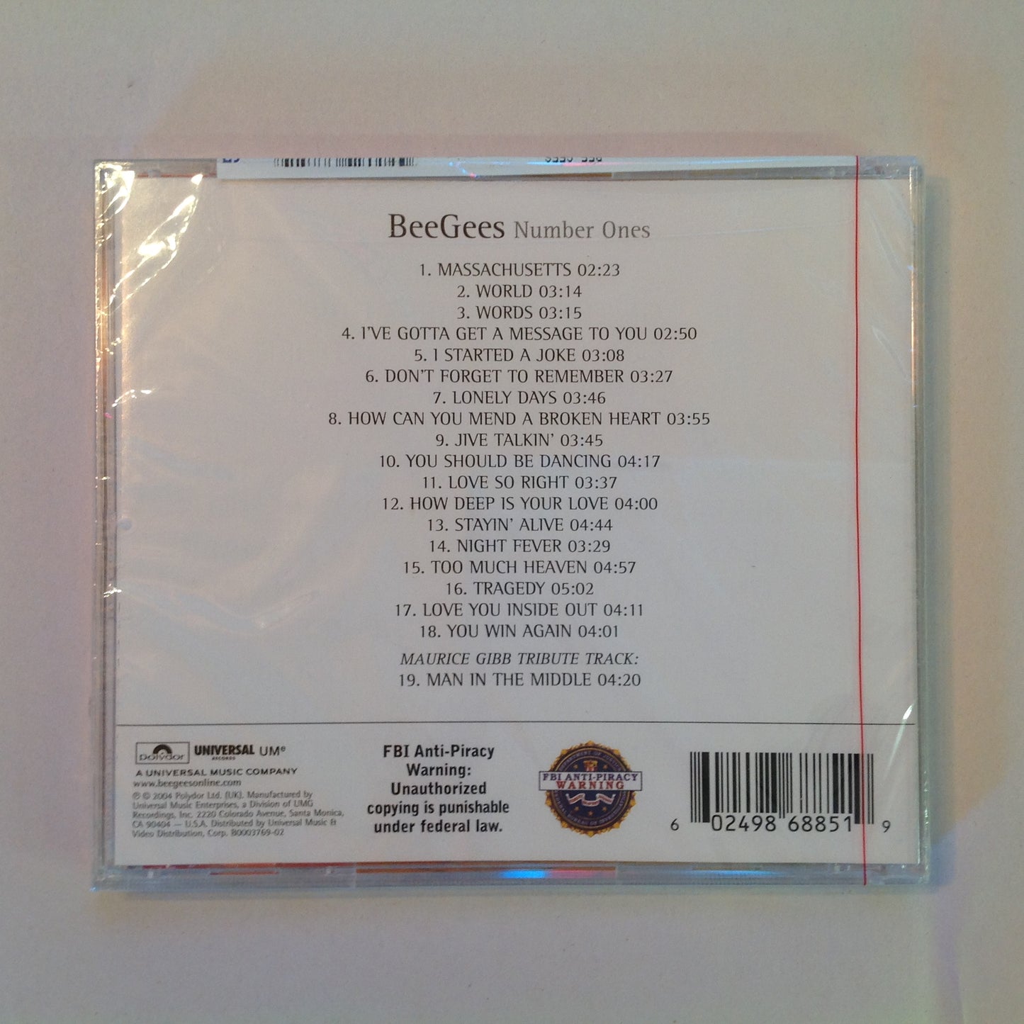 Sealed BeeGees - Number Ones (SEALED) *Single #91