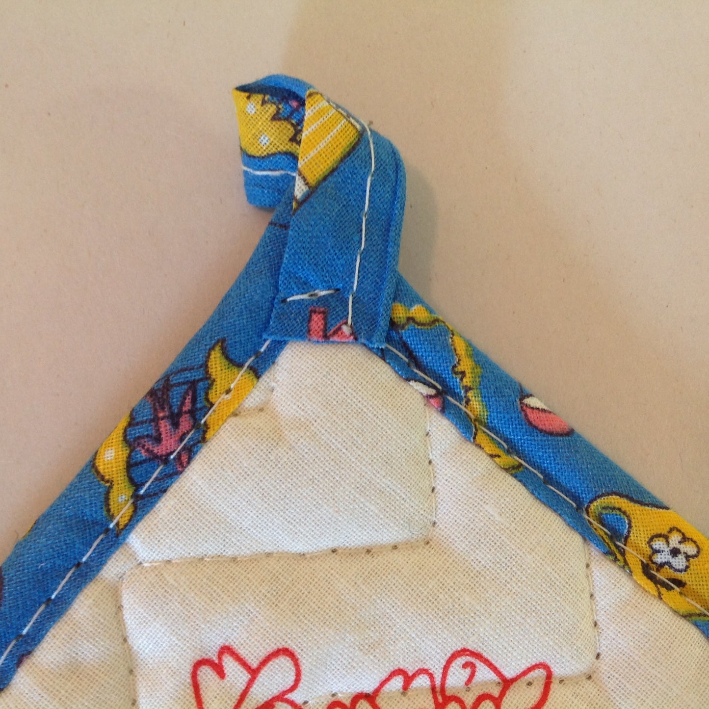 Vintage The Dodge Boys Pot Holder Hot Pad Van Dyke Dodge NOS Unused Blue Detroit MI