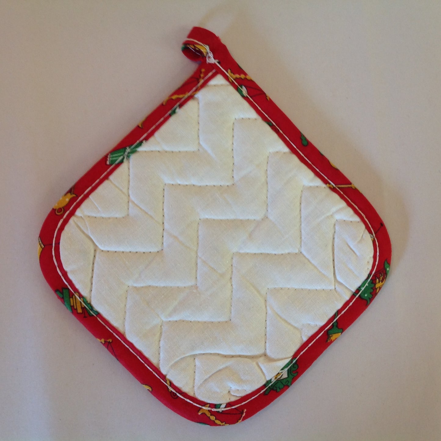 Vtg The Dodge Boys Pot Holder Hot Pad Van Dyke Dodge NOS Unused Red Detroit MI