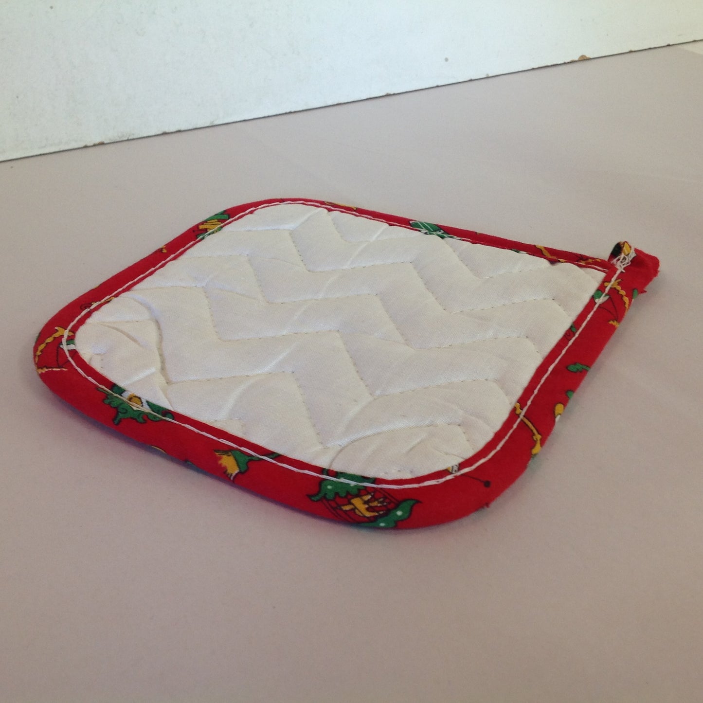 Vtg The Dodge Boys Pot Holder Hot Pad Van Dyke Dodge NOS Unused Red Detroit MI