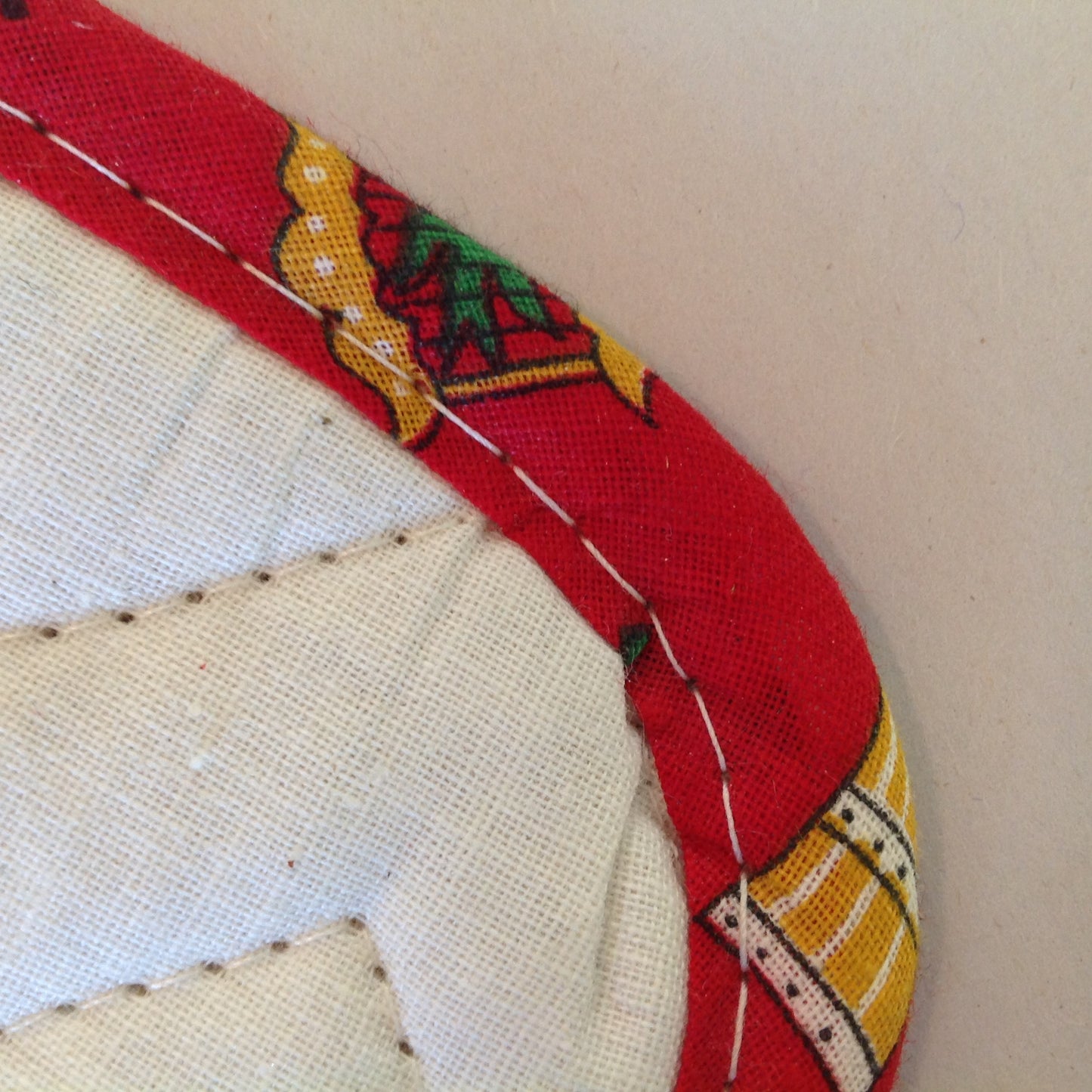 Vtg The Dodge Boys Pot Holder Hot Pad Van Dyke Dodge NOS Unused Red Detroit MI