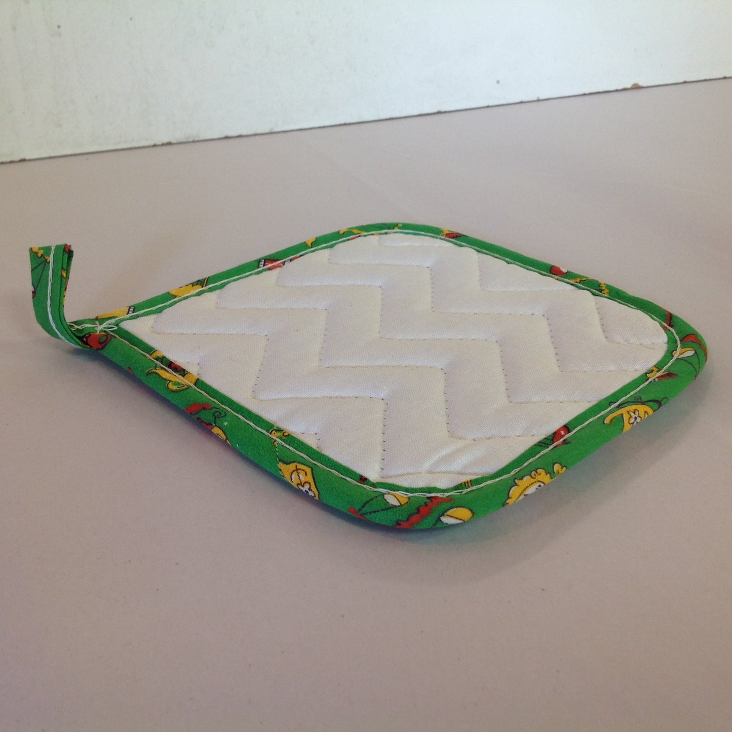 Vtg The Dodge Boys Pot Holder Hot Pad Van Dyke Dodge NOS Unused Green Detroit MI