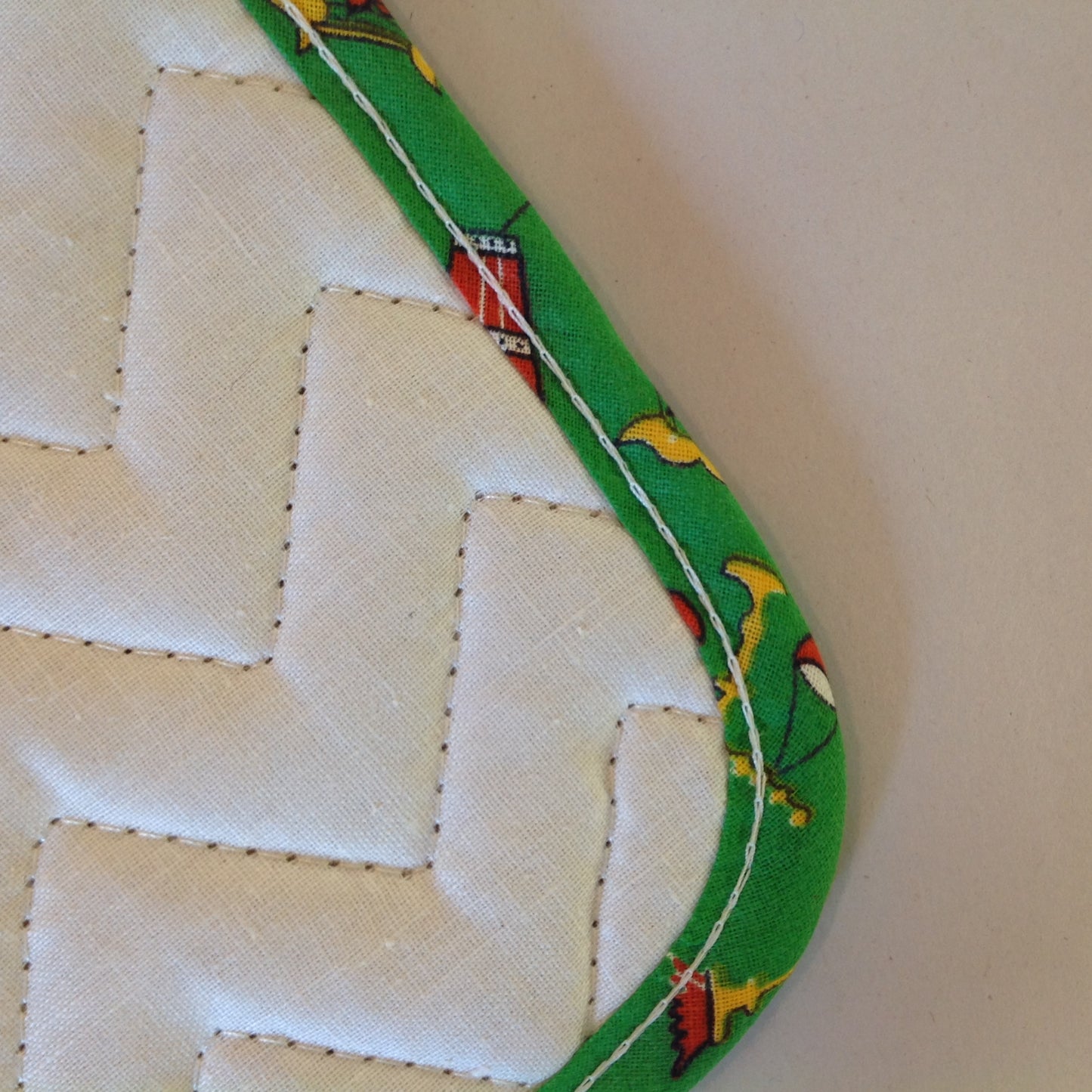 Vtg The Dodge Boys Pot Holder Hot Pad Van Dyke Dodge NOS Unused Green Detroit MI