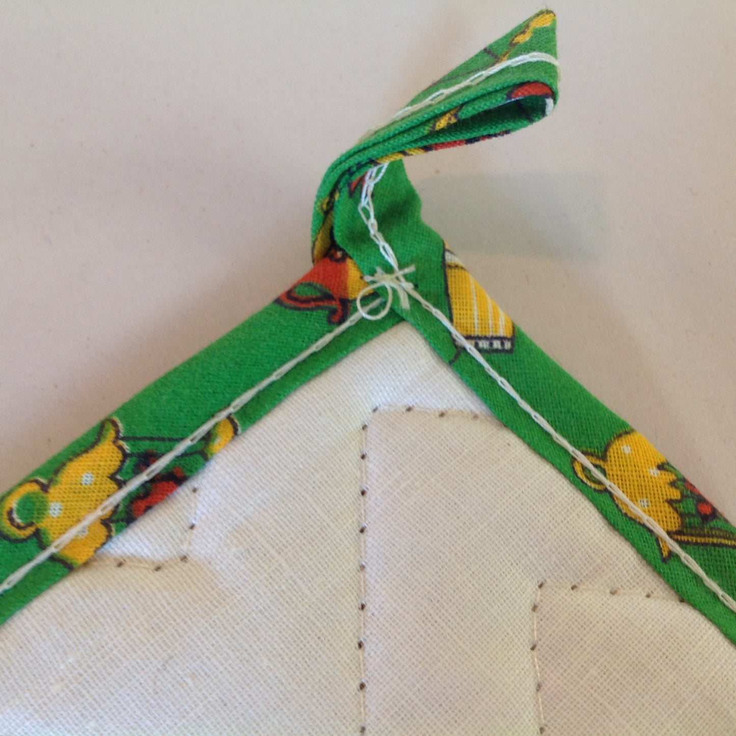 Vtg The Dodge Boys Pot Holder Hot Pad Van Dyke Dodge NOS Unused Green Detroit MI