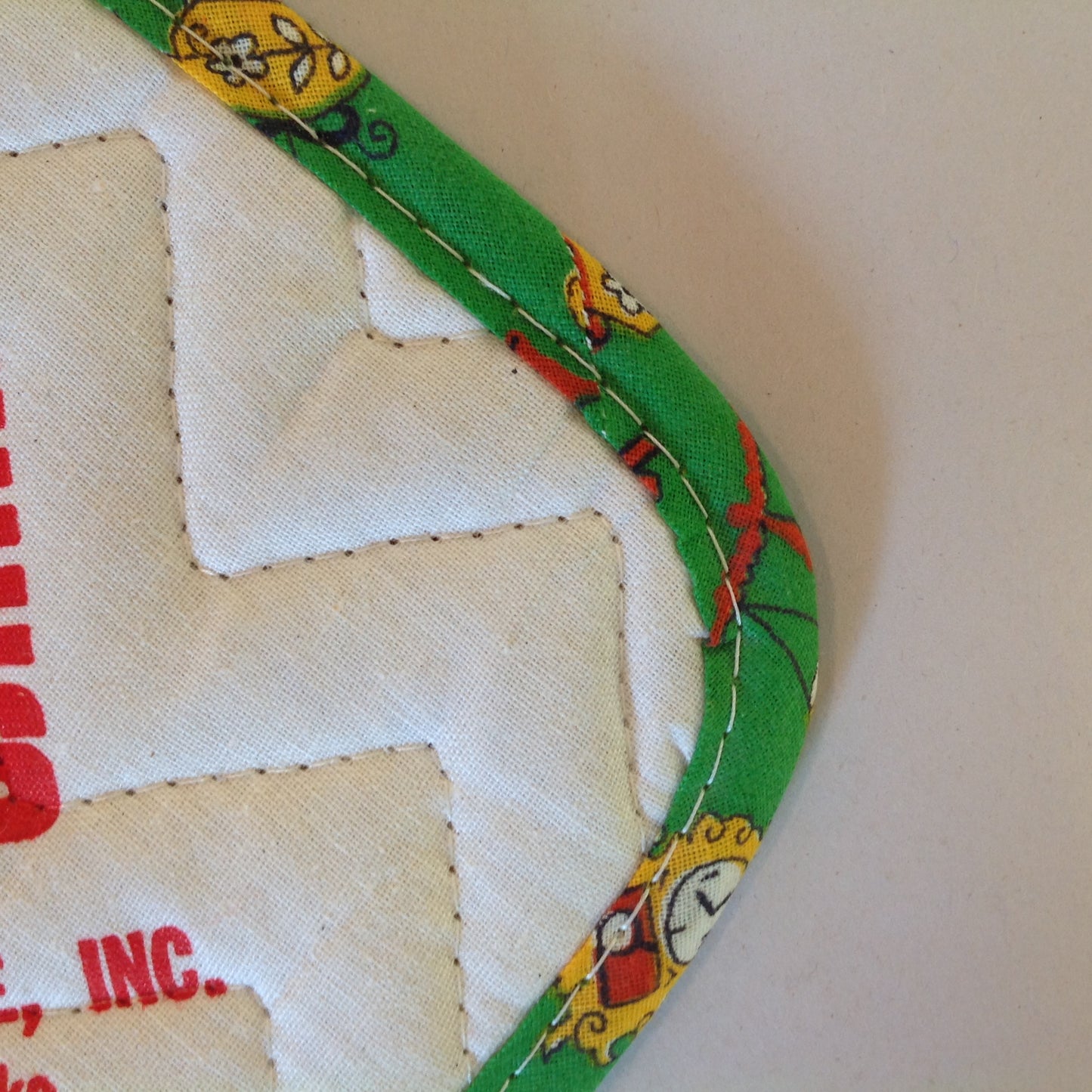 Vtg The Dodge Boys Pot Holder Hot Pad Van Dyke Dodge NOS Unused Green Detroit MI