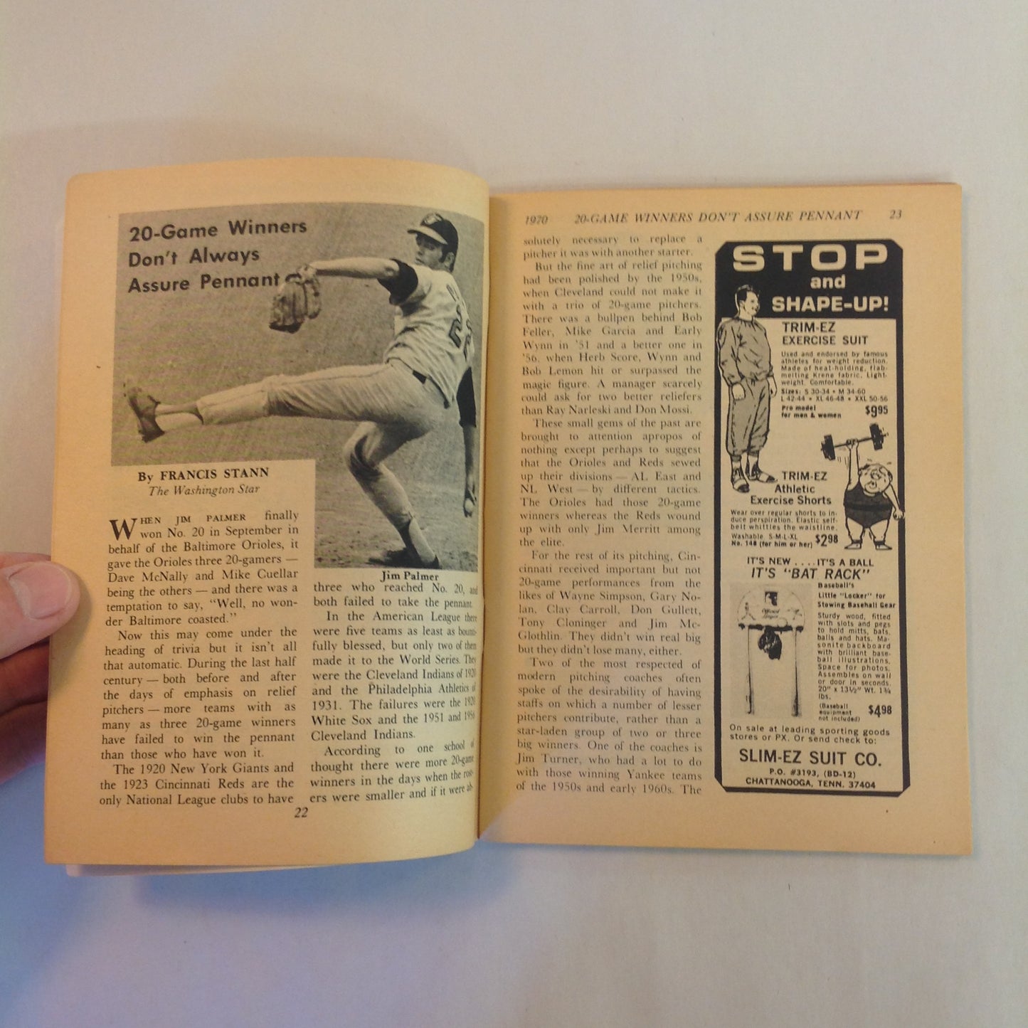 Vintage December 1970 Baseball Digest Magazine Billy Williams: Baseball Digest's Player of the Year