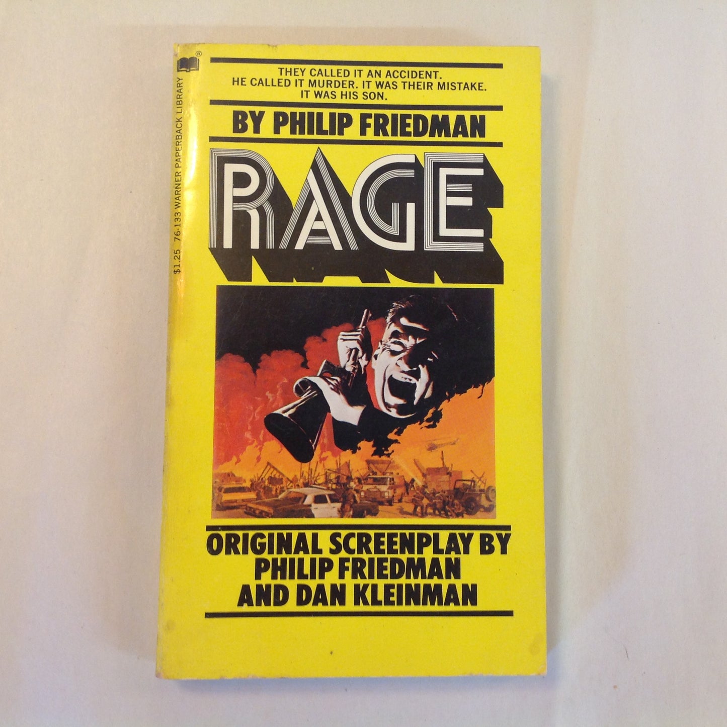 Vintage 1975 Mass Market Paperback RAGE Philip Friedman Movie Novelization