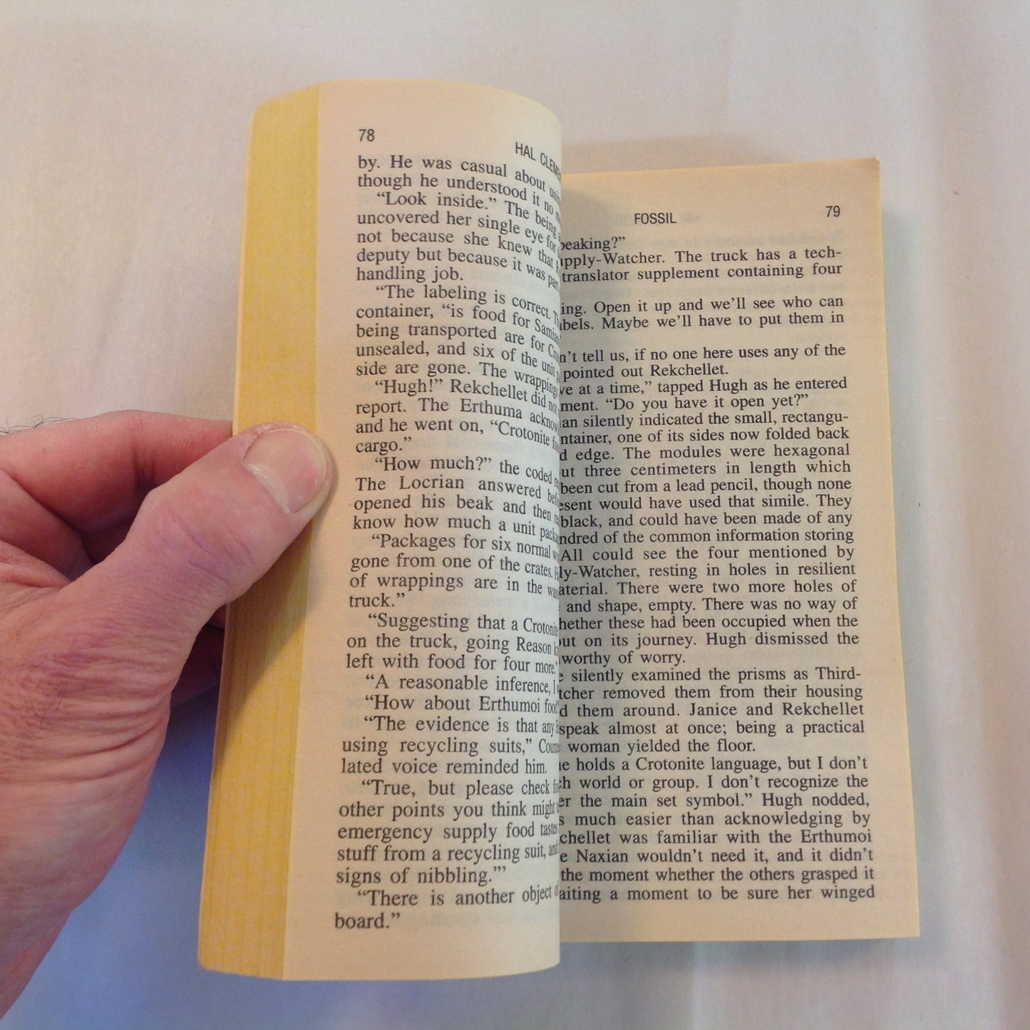 Vintage 1993 Mass Market Paperback Fossil: Isaac's Universe Hal Clement