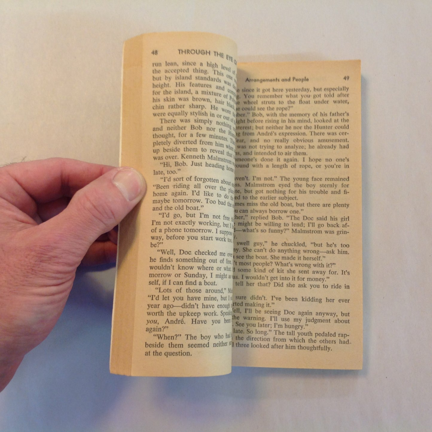 Vintage 1978 Mass Market Paperback Through the Eye of a Needle Hal Clement