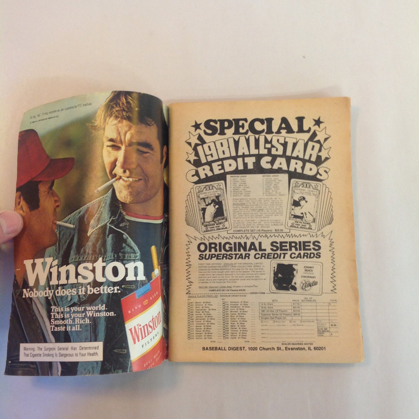 Vintage Dec 1981 Baseball Digest Magazine Tim Raines: Rookie Base-Stealing Phenom