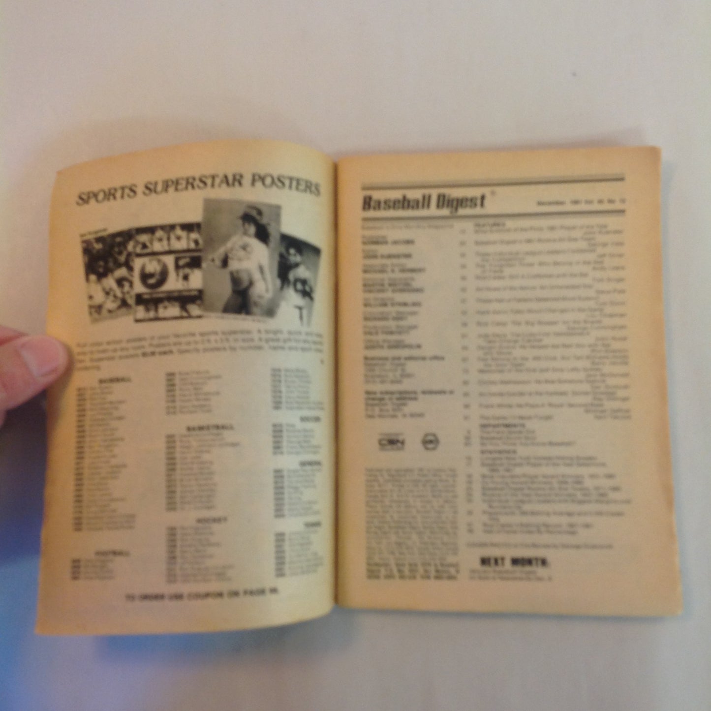 Vintage Dec 1981 Baseball Digest Magazine Tim Raines: Rookie Base-Stealing Phenom