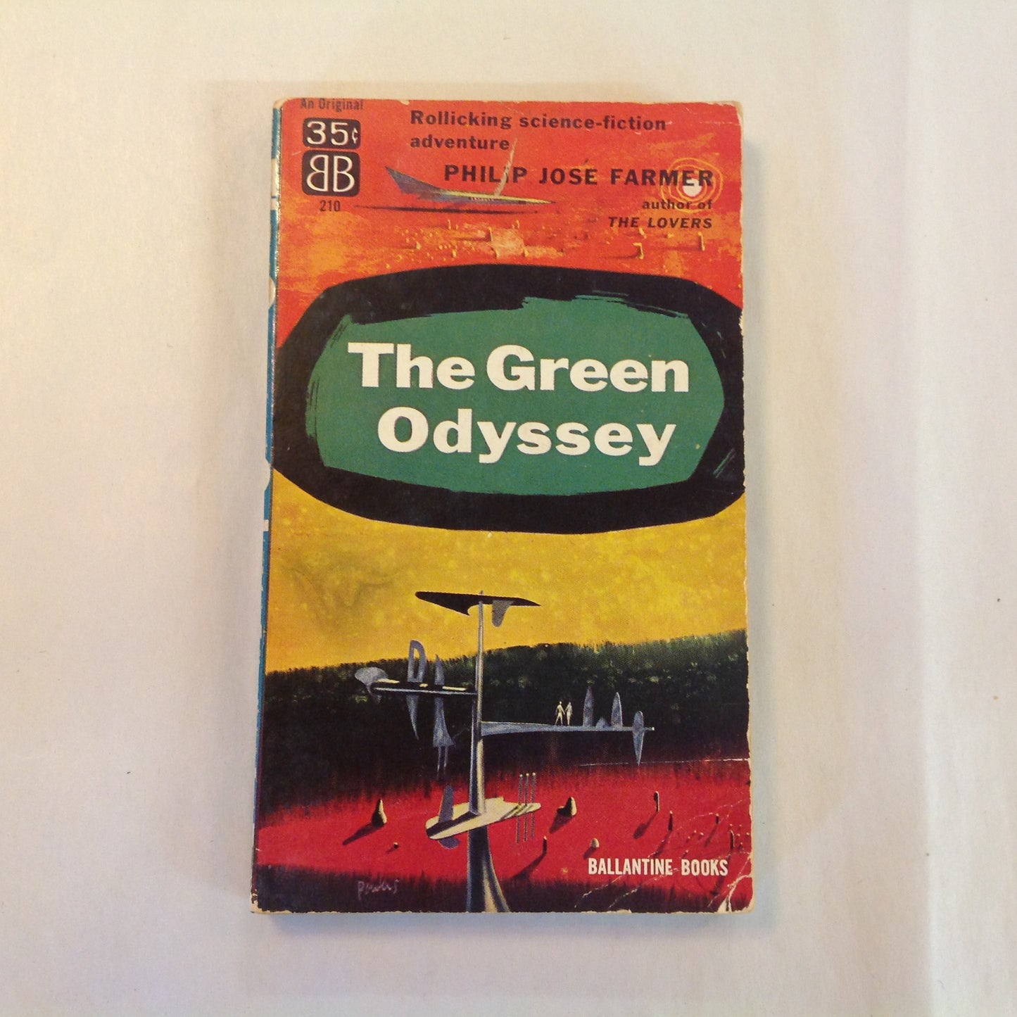 Vintage 1957 Mass Market Paperback The Green Odyssey Philip Jose Farmer First Ballantine
