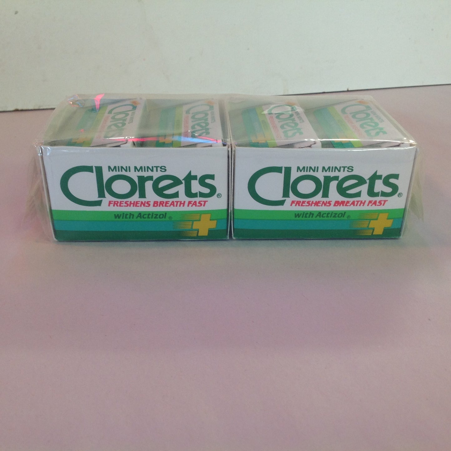 Vintage 1990 NOS Clorets with Actizol Mini Mints Pack of 12 Boxes Unopened