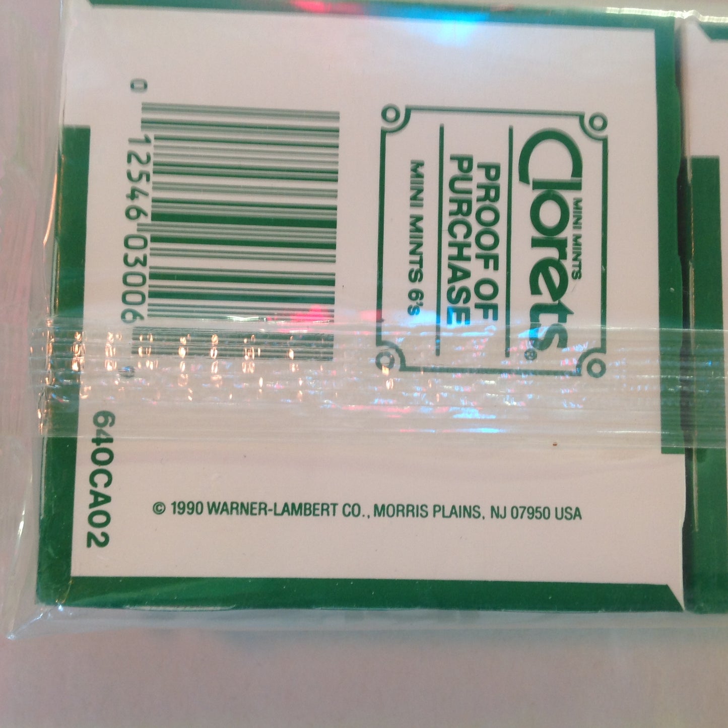 Vintage 1990 NOS Clorets with Actizol Mini Mints Pack of 12 Boxes Unopened