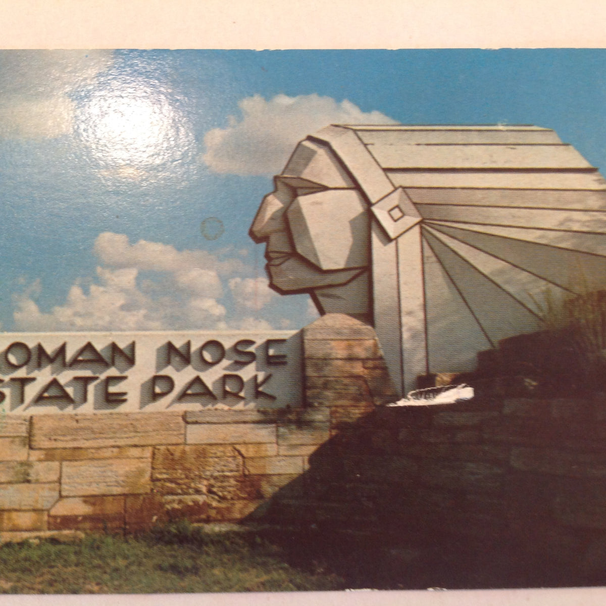 Vintage Souvenir Elongated Postcard Caprie Motor-IN Glen Mills Delaware Co PA
