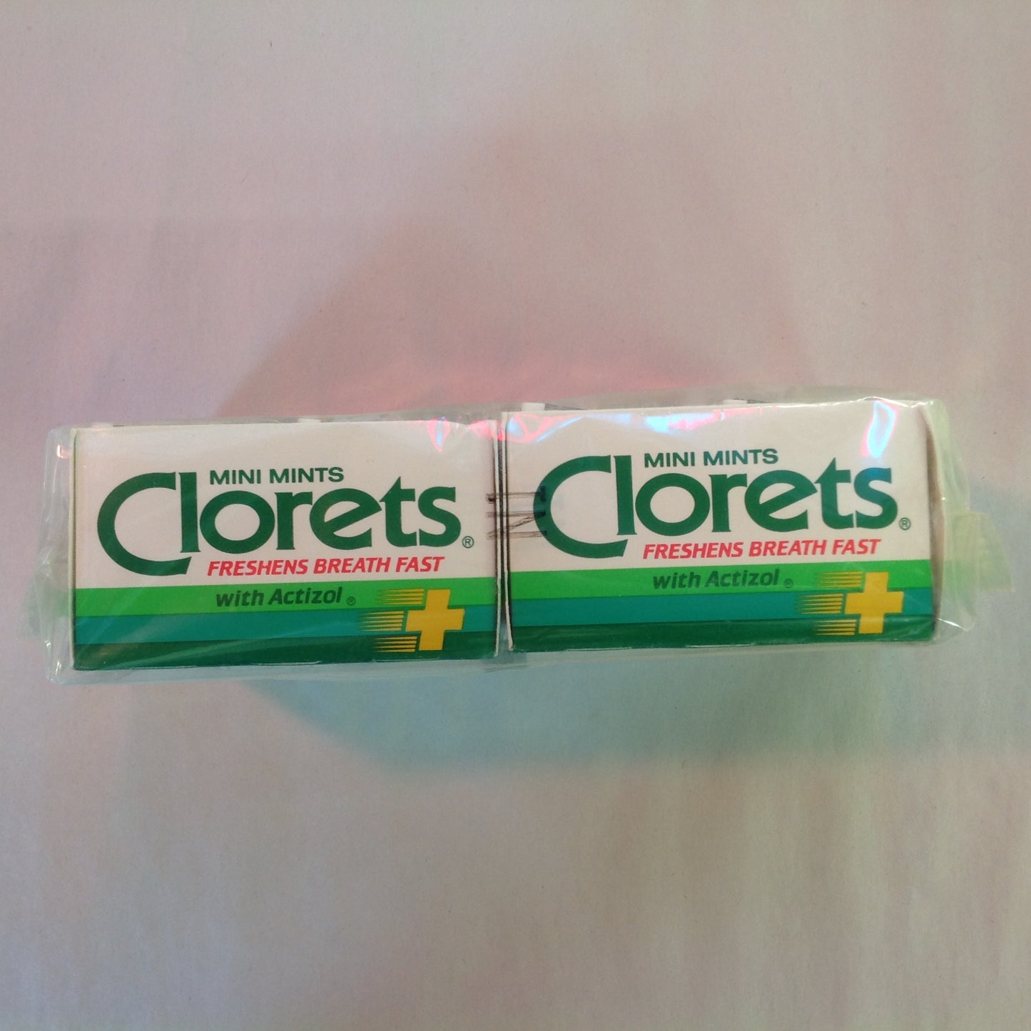 Vintage 1990 NOS Clorets with Actizol Mini Mints Pack of 12 Boxes Unopened