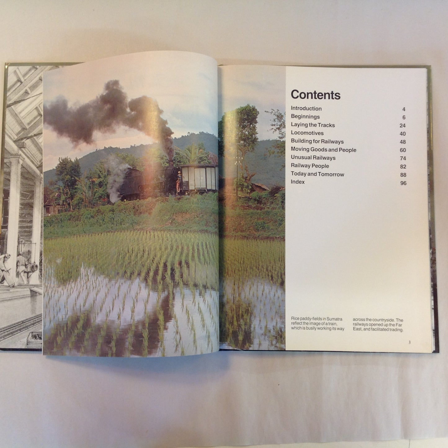 Vintage 1989 Pictorial Hardcover The Magic of Railways Sydney Wood