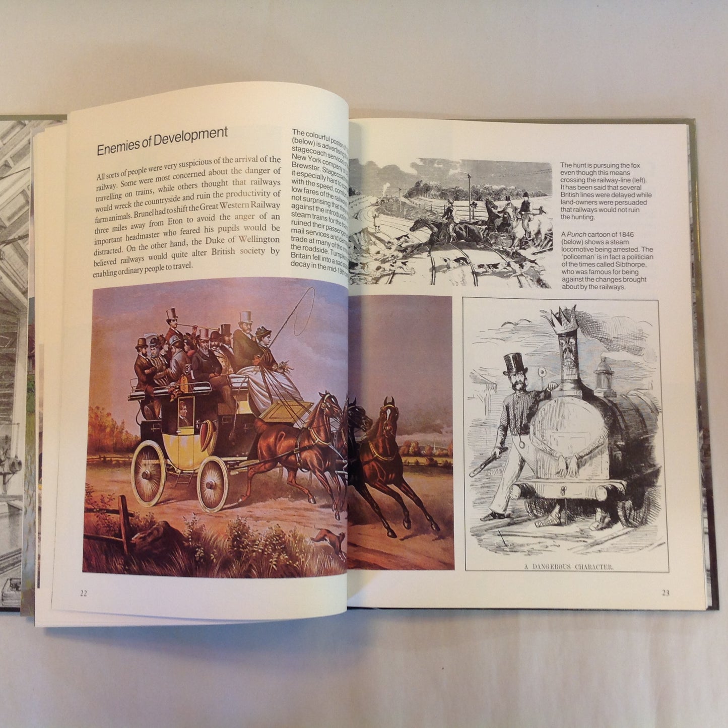 Vintage 1989 Pictorial Hardcover The Magic of Railways Sydney Wood