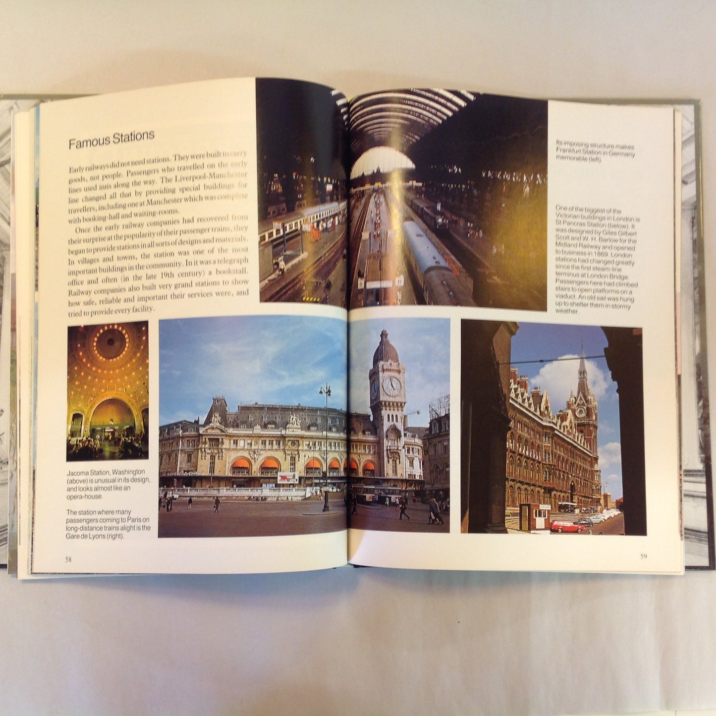 Vintage 1989 Pictorial Hardcover The Magic of Railways Sydney Wood