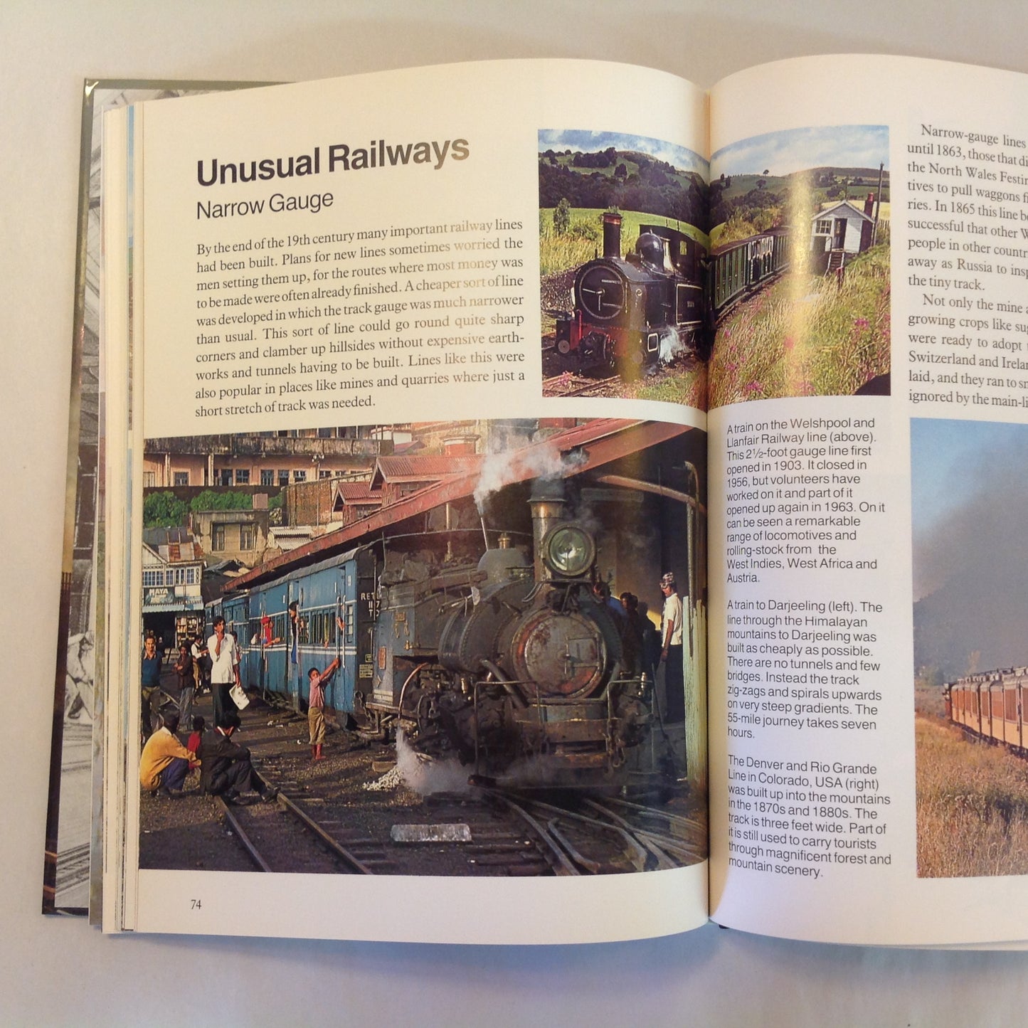 Vintage 1989 Pictorial Hardcover The Magic of Railways Sydney Wood