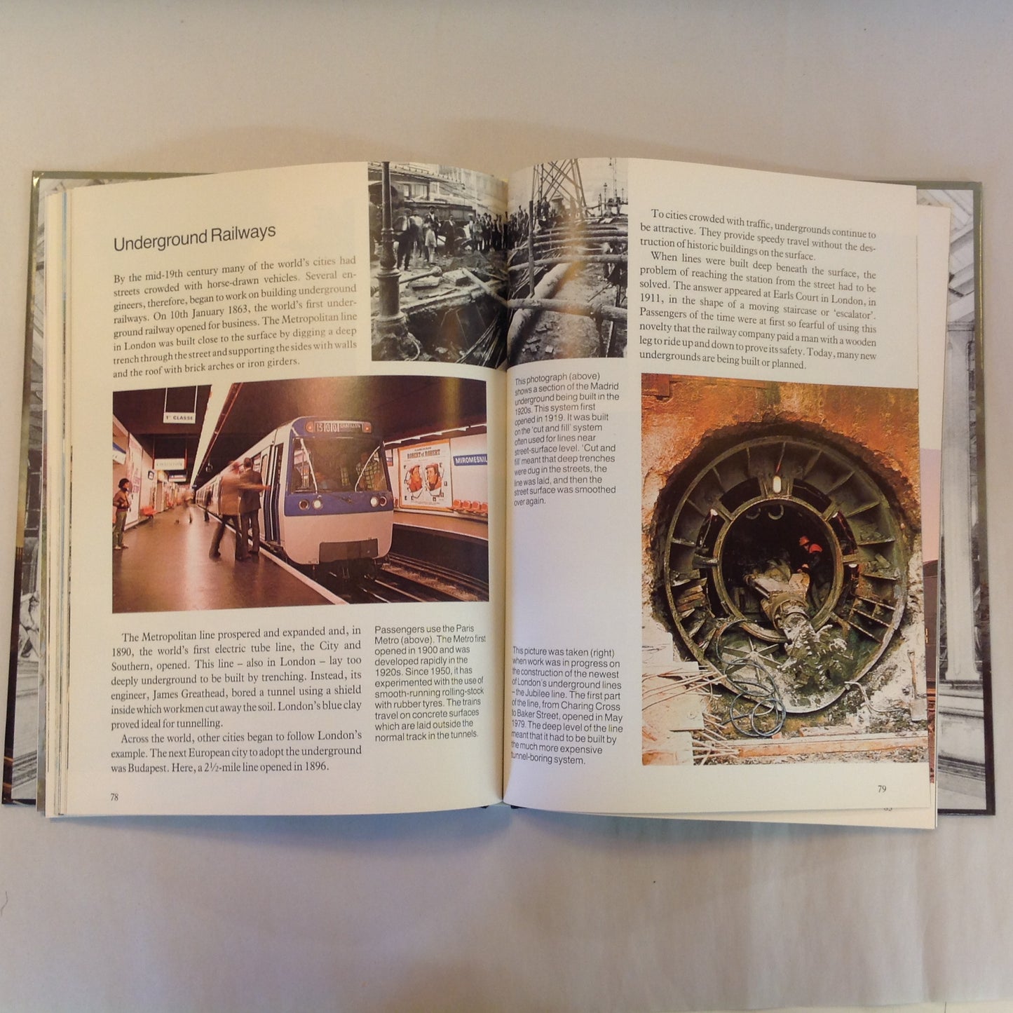 Vintage 1989 Pictorial Hardcover The Magic of Railways Sydney Wood