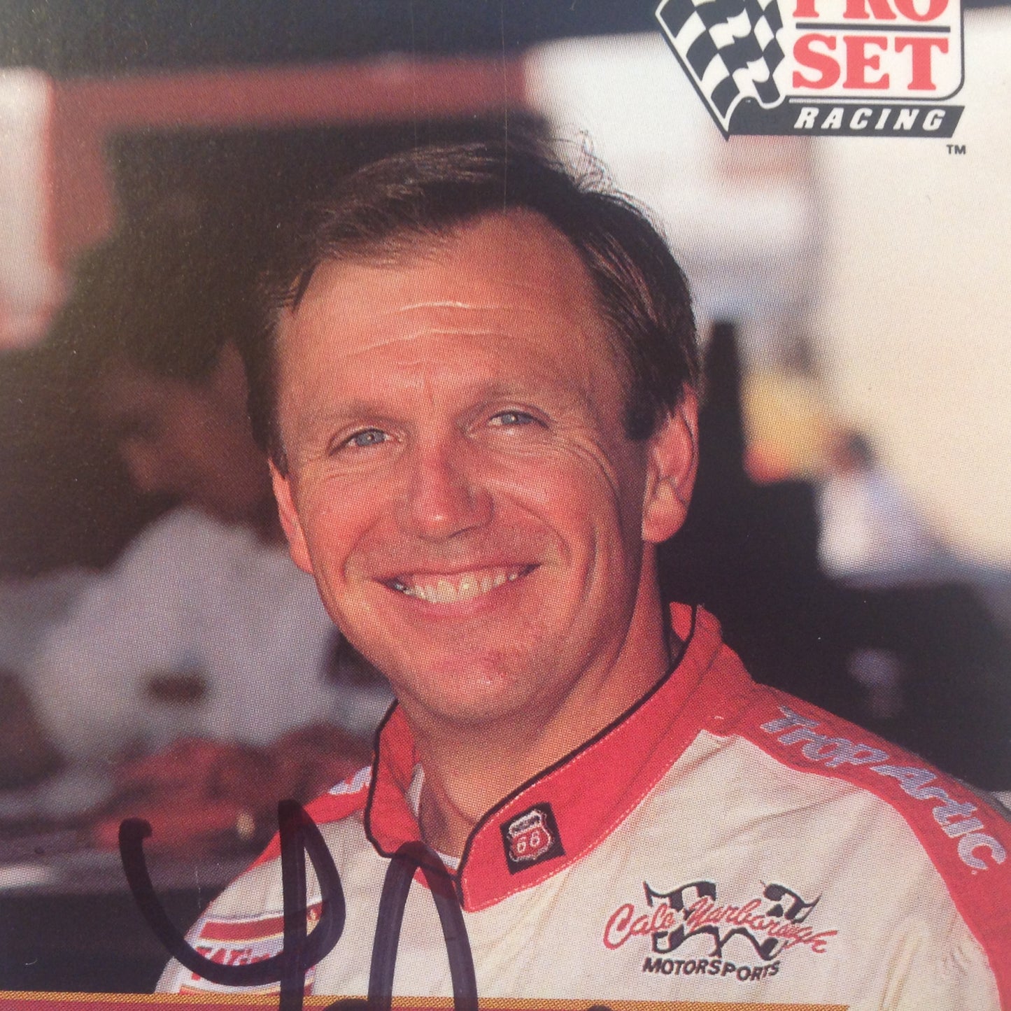 Vintage 1991 Pro Set Racing Signed Trading Card Lake Speed NASCAR Autographed