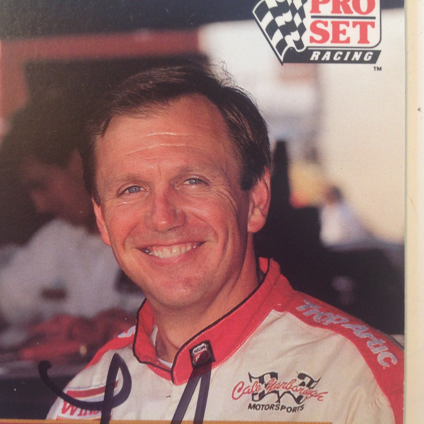 Vintage 1991 Pro Set Racing Signed Trading Card Lake Speed NASCAR Autographed