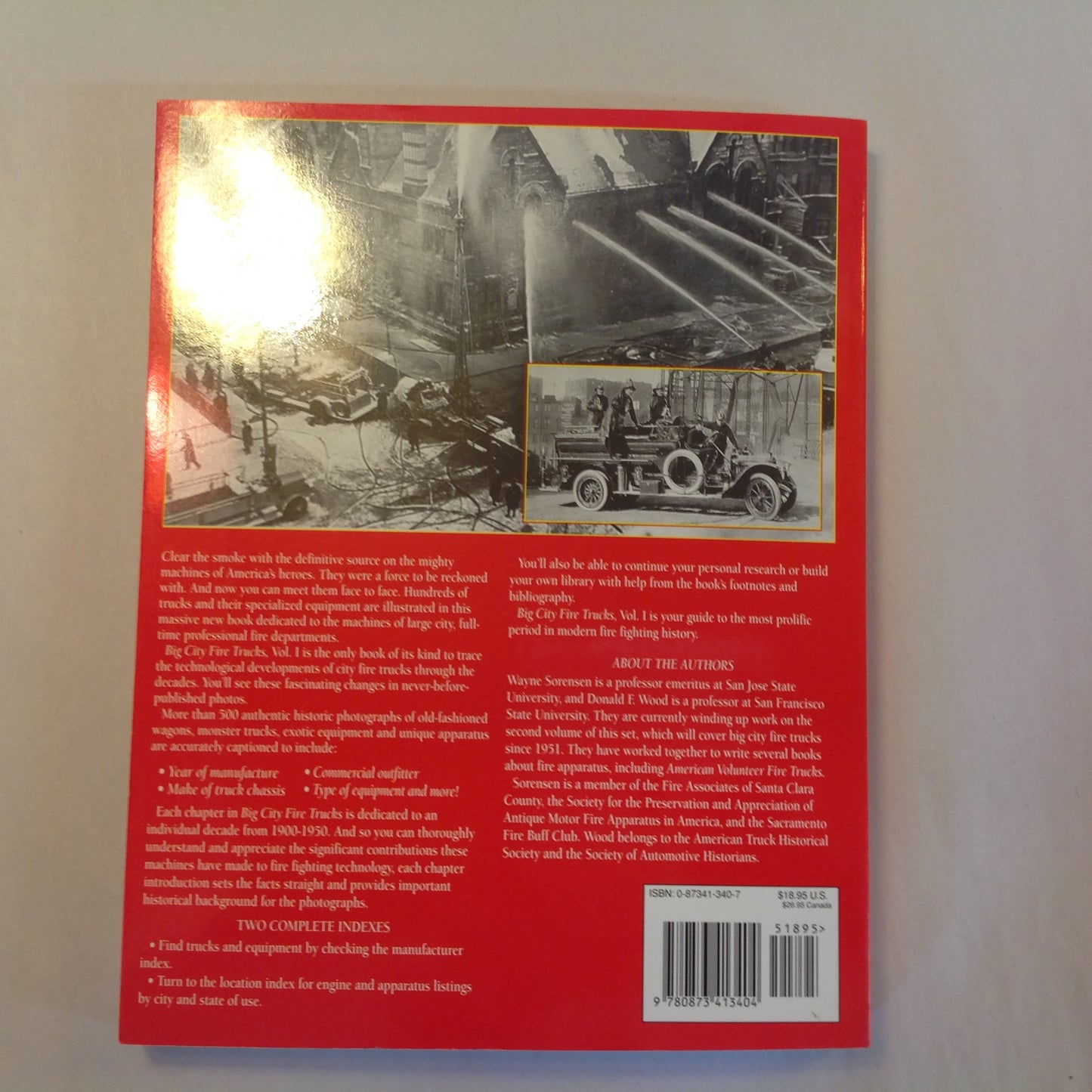 Vintage 1996 Trade Paperback Big City Fire Trucks Vol 1: 1900-1950 Donald Wood Wayne Sorensen
