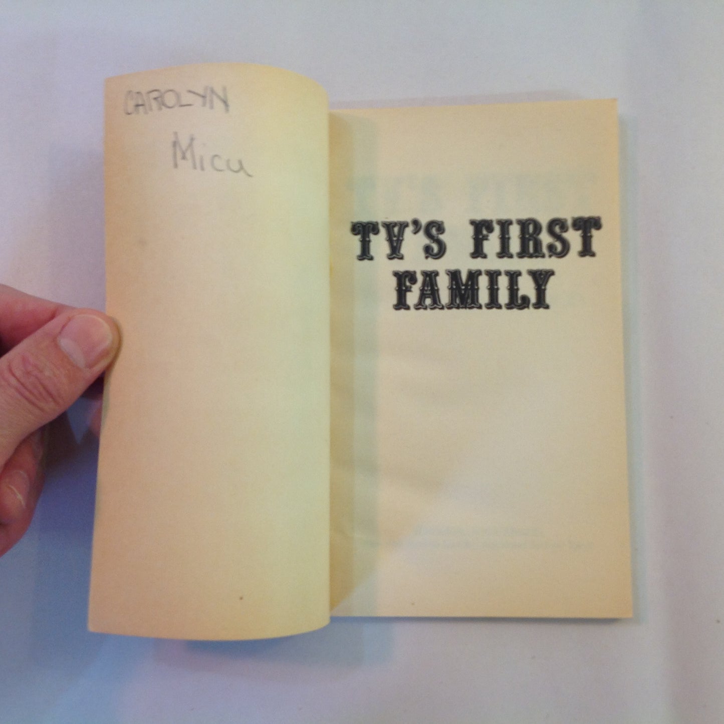 Vintage 1973 Mass Market Paperback TV's First Family Louis Solomon