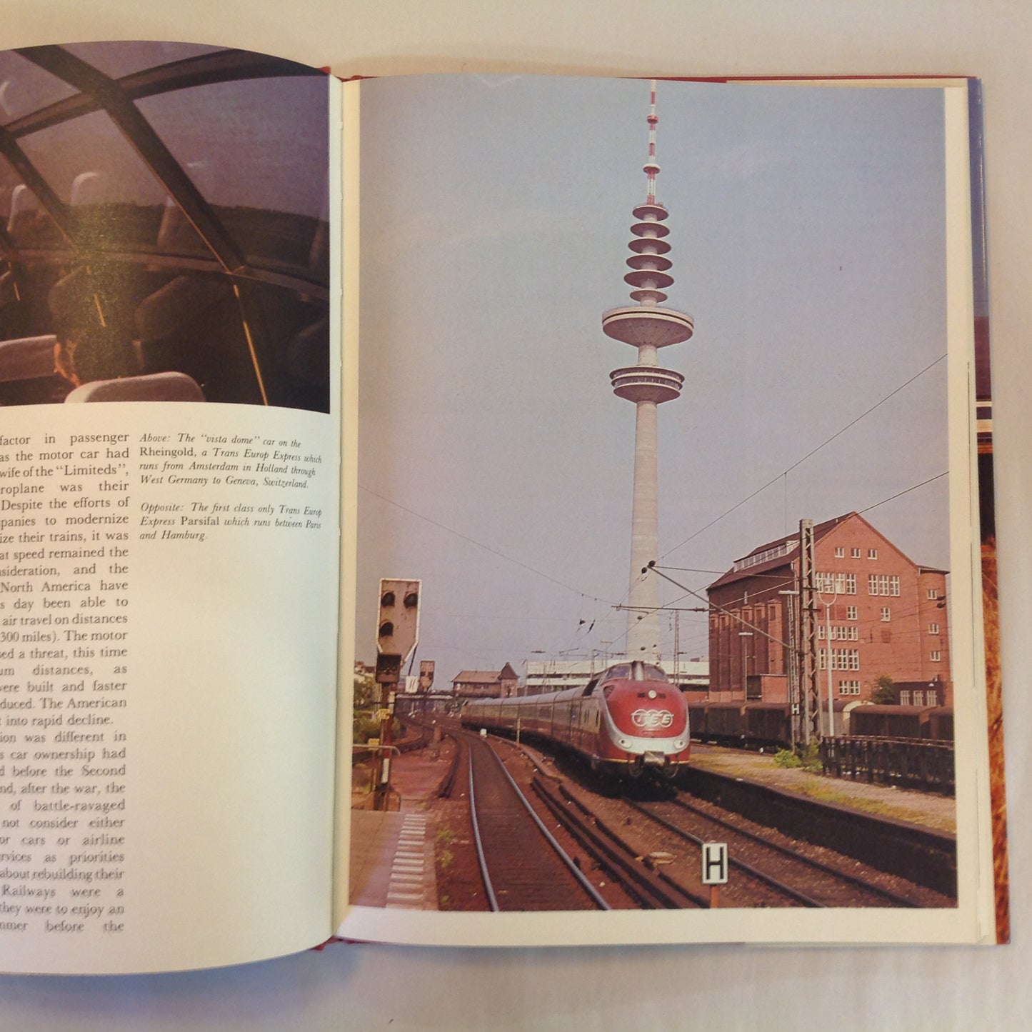 Vintage 1978 Pictorial Hardcover High Speed Trains Jane Collins