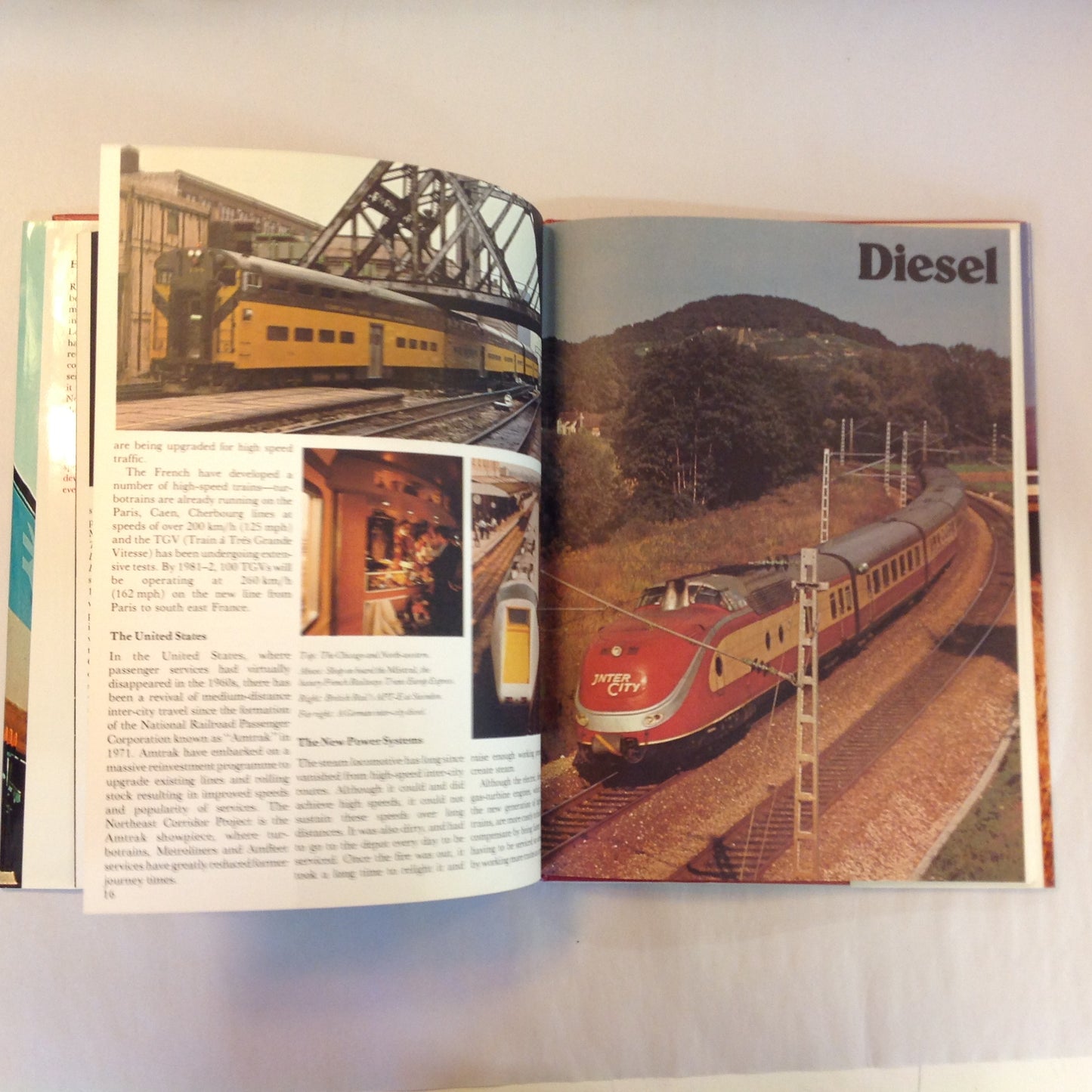 Vintage 1978 Pictorial Hardcover High Speed Trains Jane Collins