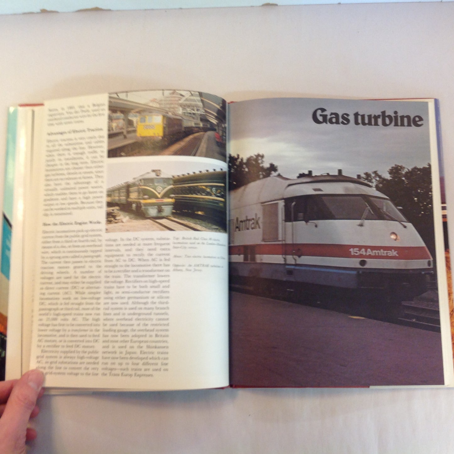 Vintage 1978 Pictorial Hardcover High Speed Trains Jane Collins