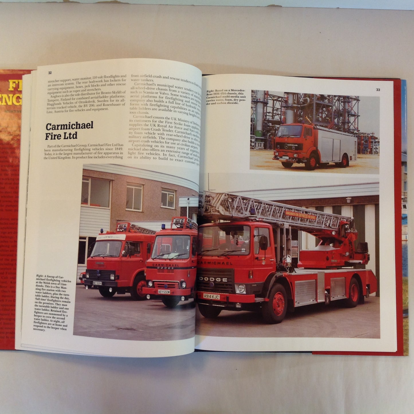 Vintage 1992 Pictorial Hardcover Fire Engines Murray Semancik